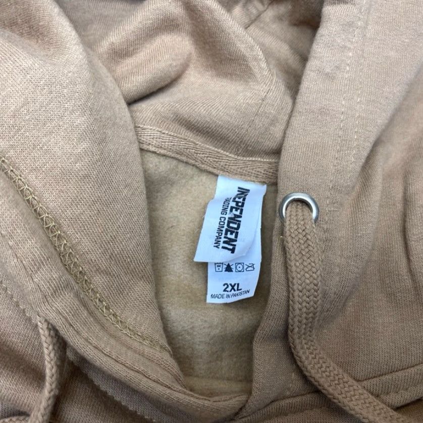 Vintage VINTAGE Independent Trading Co. Hoodie Sweatshirt Mens 2XL Brown Tortilla Flat Fleece Size US XXL / EU 58 / 5 - 7 Thumbnail