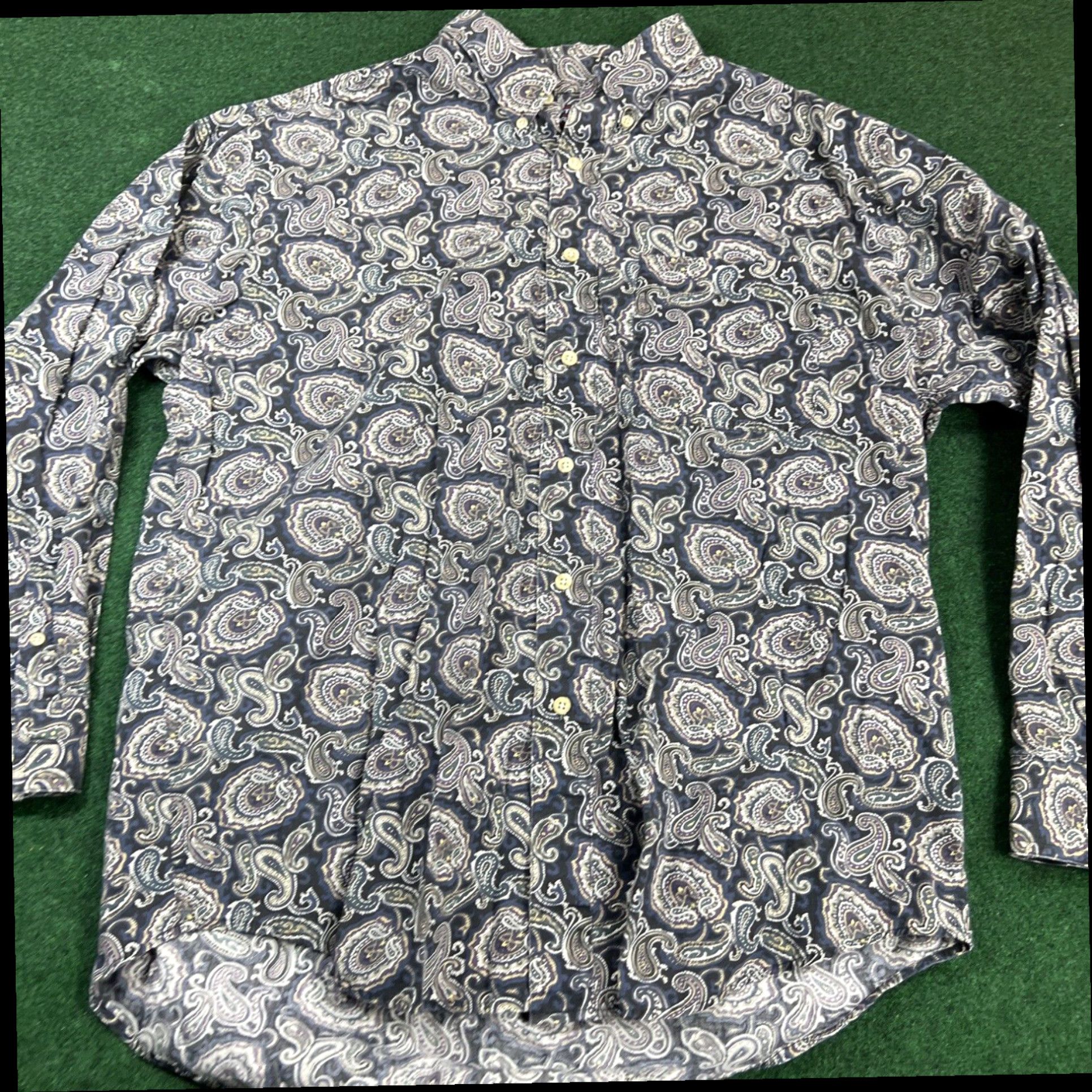 Roundtree & Yorke Roundtree & Yorke Men's Art Abstract Color Shirt Size Large Fast Shipping Size US L / EU 52-54 / 3 - 3 Thumbnail