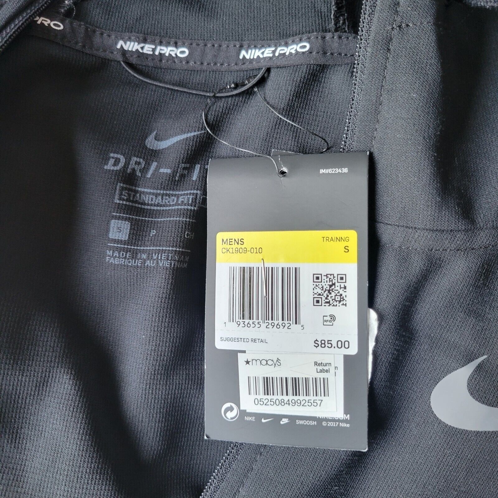 Nike Men's Nike Pro Training Jacket. Size Small. Size US S / EU 44-46 / 1 - 7 Thumbnail