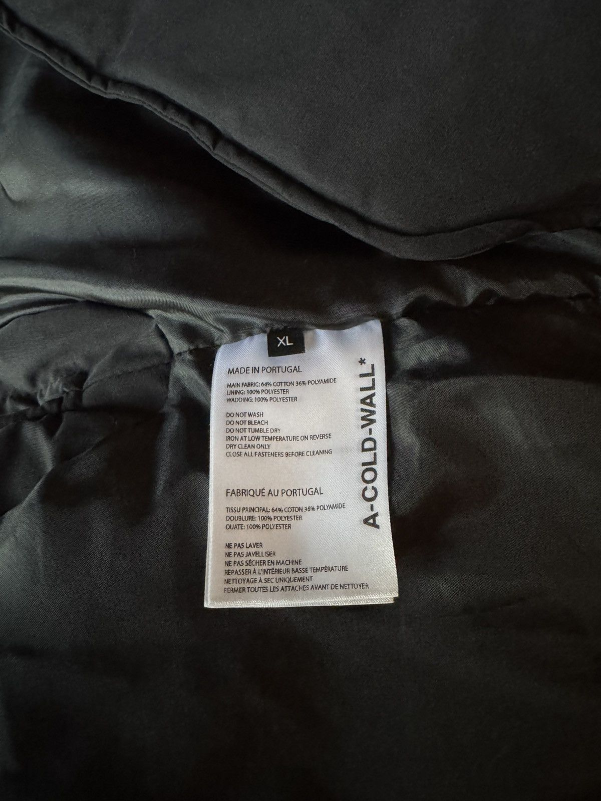 A-COLD-WALL* A-Cold-Wall* Asymmetrical Design Black Padded Gilet Vest Size US XL / EU 56 / 4 - 5 Thumbnail