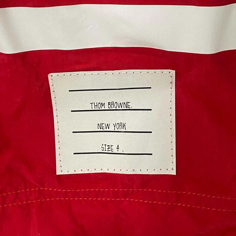 Thom Browne Thom Browne Size 4 Red four-bar trousers 2506-Nextarrow Size US 33 - 6 Thumbnail