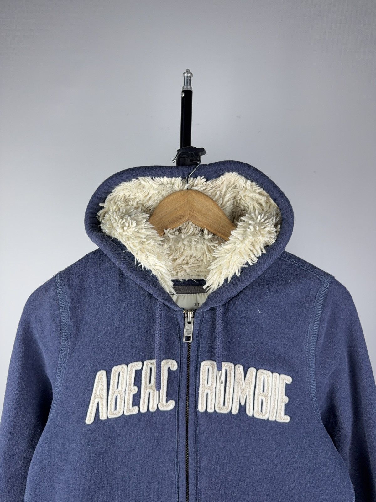 If Six Was Nine × Japanese Brand × Le Grande Bleu (L.G.B.) Vintage Abercrombie Fur Hoodie Sherpa Ifsixwasnine Lgb Style Size XL / US 12-14 / IT 48-50 - 3 Thumbnail