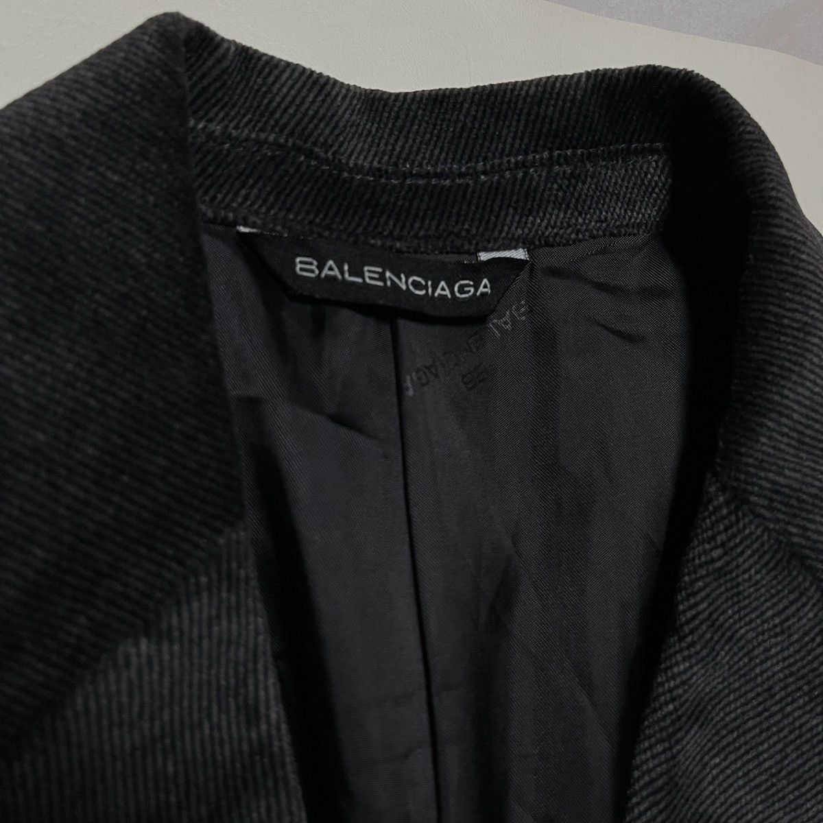 Balenciaga Balenciaga Corduroy Black Blazer Coat Size 48R - 4 Thumbnail