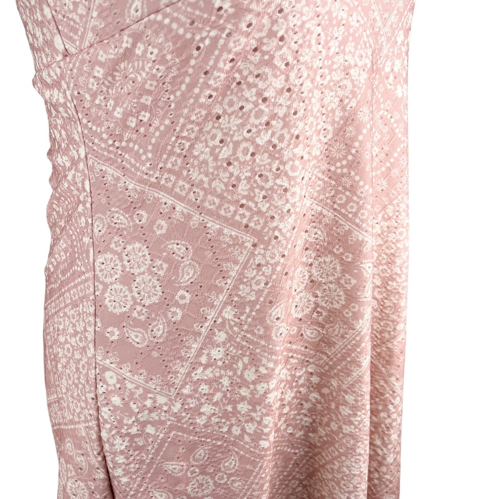 Other Altar'd State Dress M Pink Cream Adjustable Straps Mini Size M / US 6-8 / IT 42-44 - 7 Thumbnail