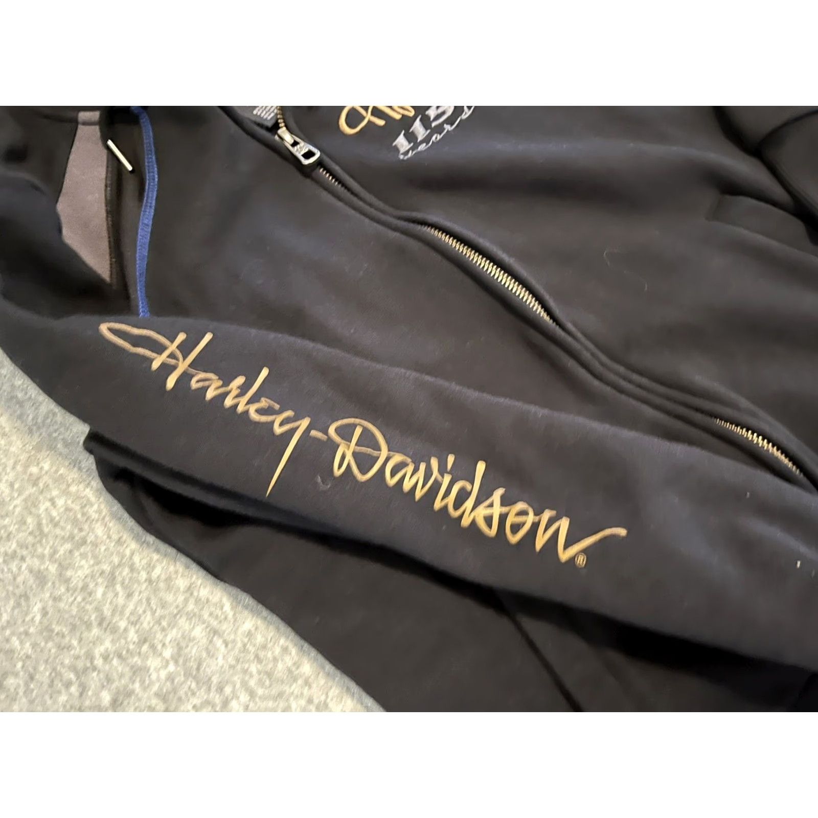 Harley Davidson Harley-Davidson Black Full Zip Hoodie Sweater 115 Years Eagle Size Small Womens Hoodie Zip Black 115 Years Harley-Davidson Shirt? Size S / US 4 / IT 40 - 4 Thumbnail