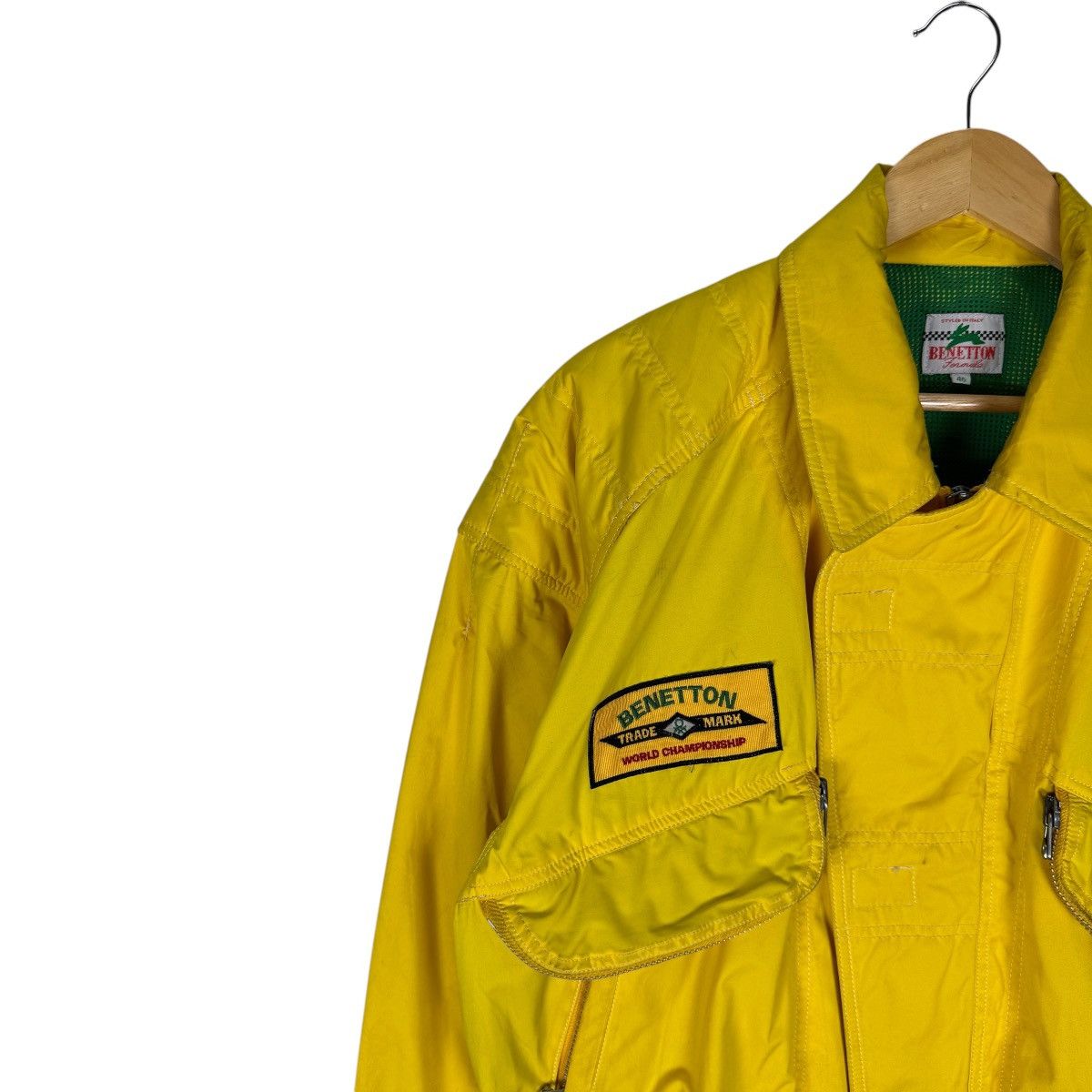 Benetton 🌟BENETTON FORMULA RACING TEAM BOMBER JACKET Size US S / EU 44-46 / 1 - 5 Thumbnail