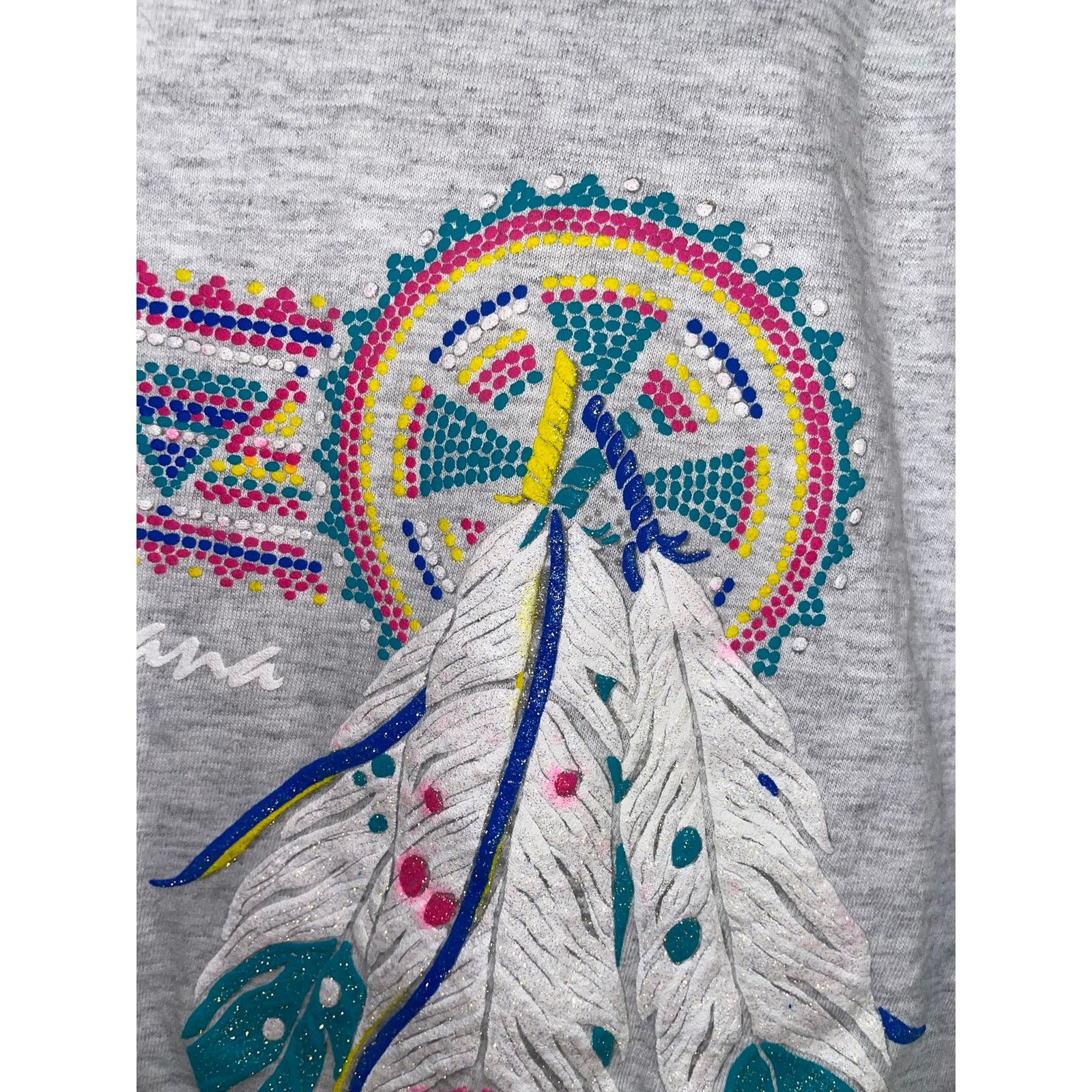 Vintage Vintage Montana Native American Shirt Drums Gray Tee VTG L Size US L / EU 52-54 / 3 - 5 Thumbnail