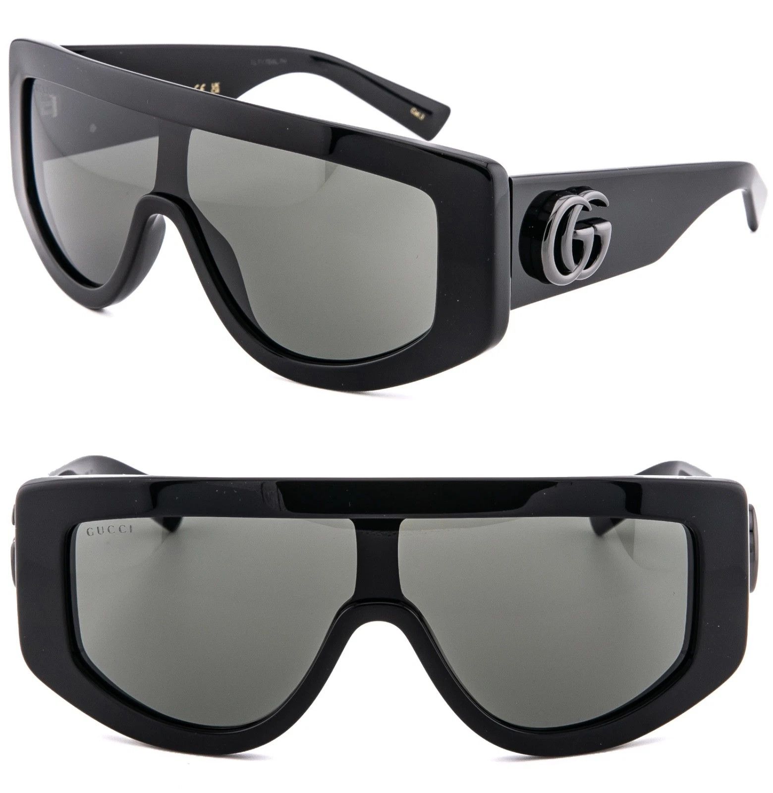Gucci GUCCI GG1950S Black 1950 GG Geometric Mask Sunglasses 001 Size ONE SIZE - 1 Thumbnail