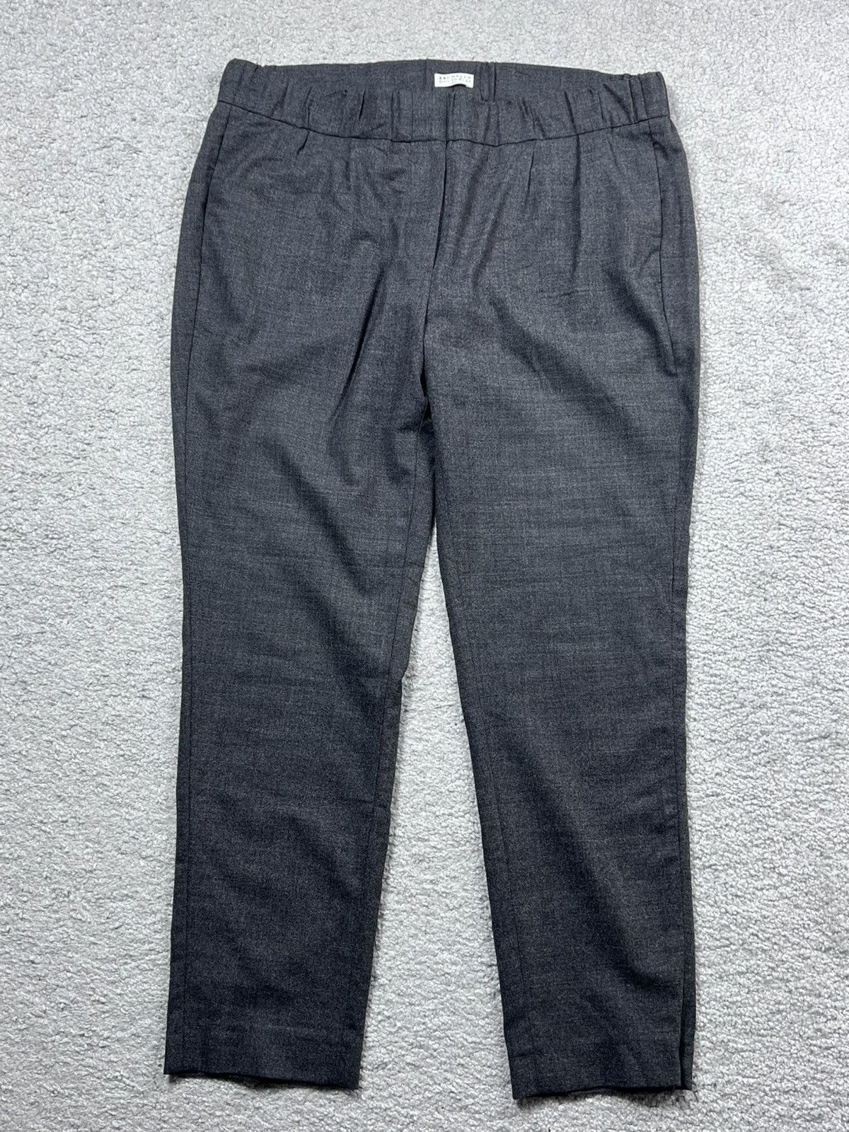 Brunello Cucinelli Grey Wool Trousers Size 48 in Gray, Men's (Size 32)
