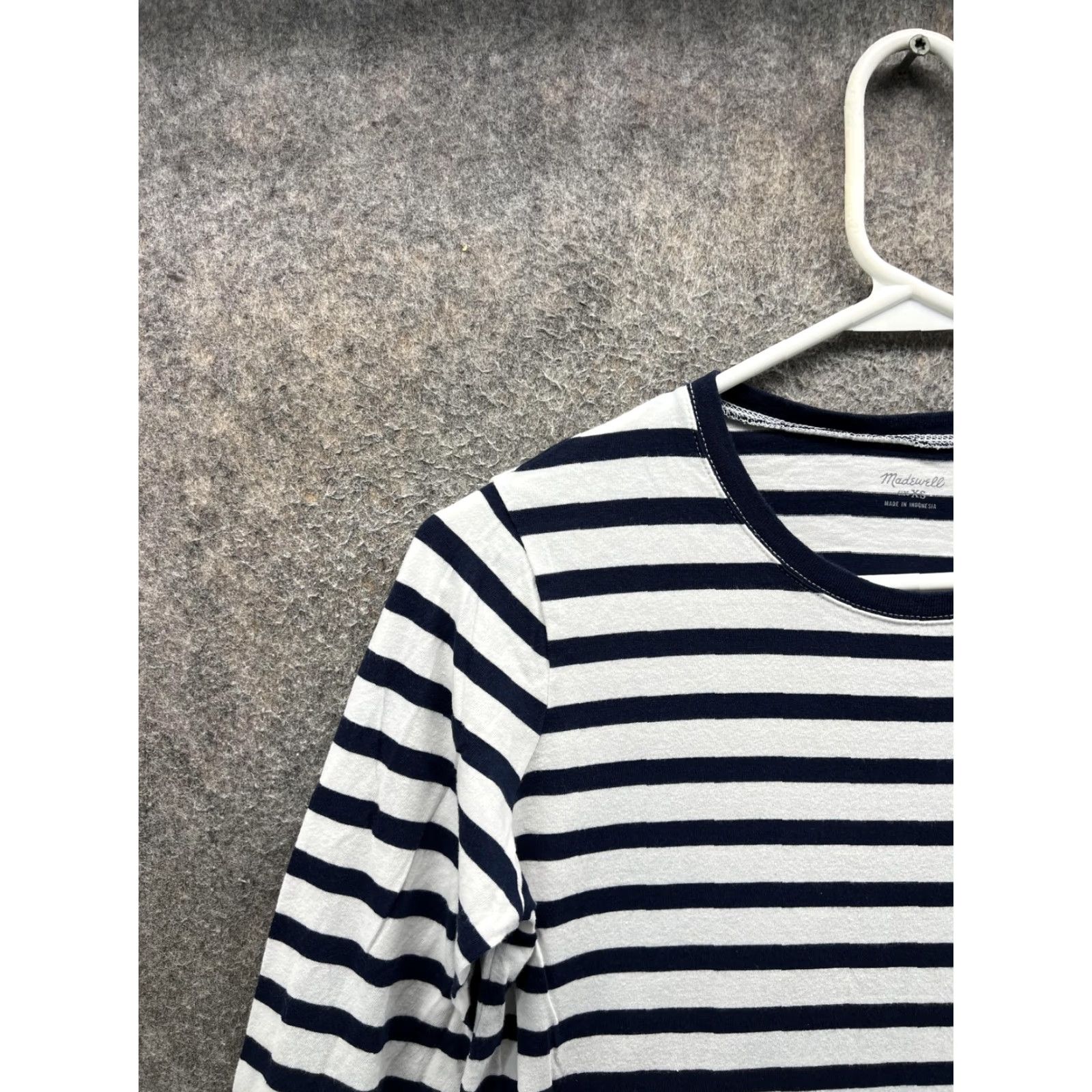 Madewell Madewell Shirt Womens XS Blue Stripe Nautical Crew Neck Long Sleeve Jersey Top Size XS / US 0-2 / IT 36-38 - 6 Thumbnail