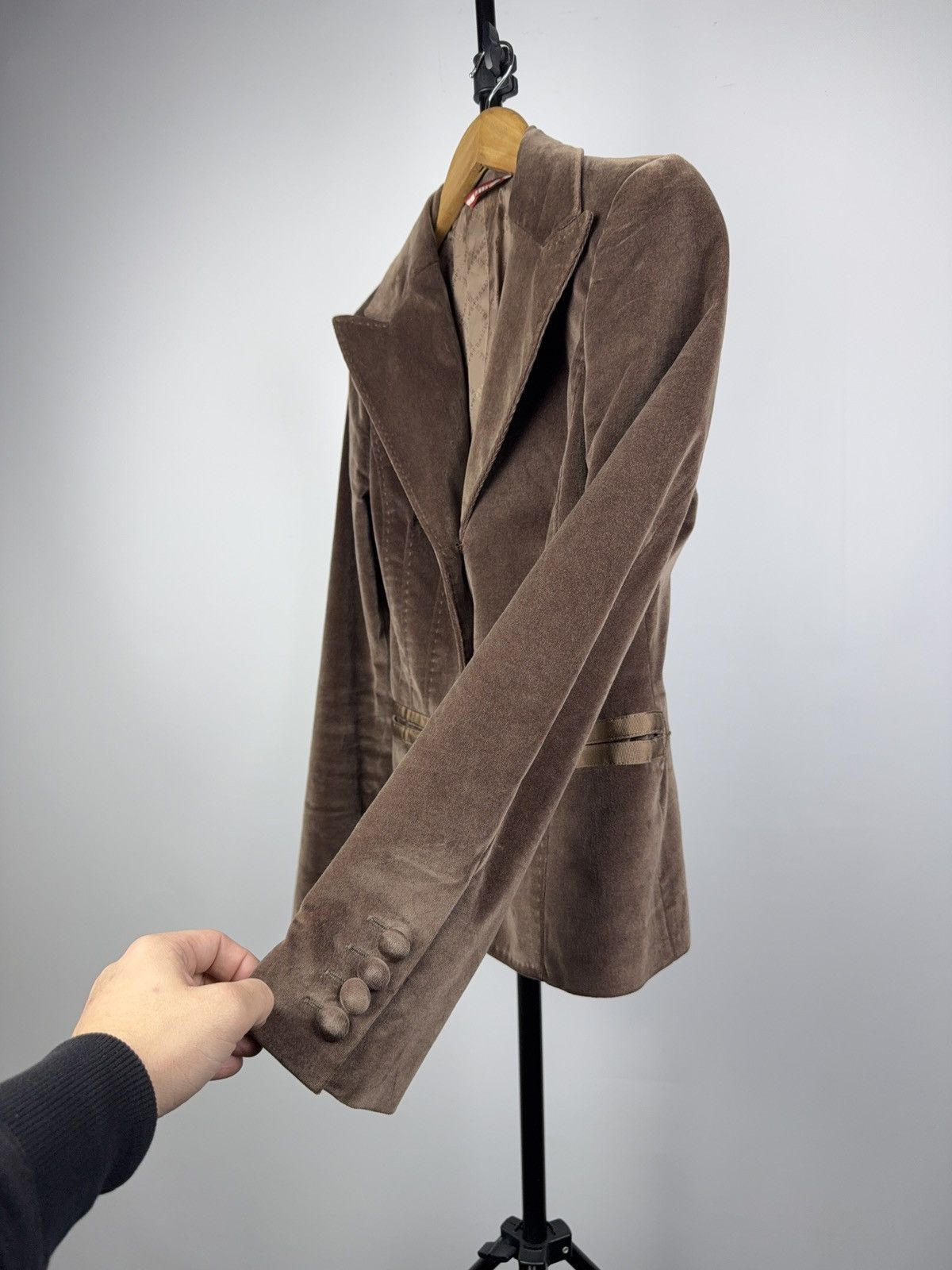 Bally Luxury Bally Switzerland Brown Velvet Tailored Blazer 38 Size M / US 6-8 / IT 42-44 - 6 Thumbnail