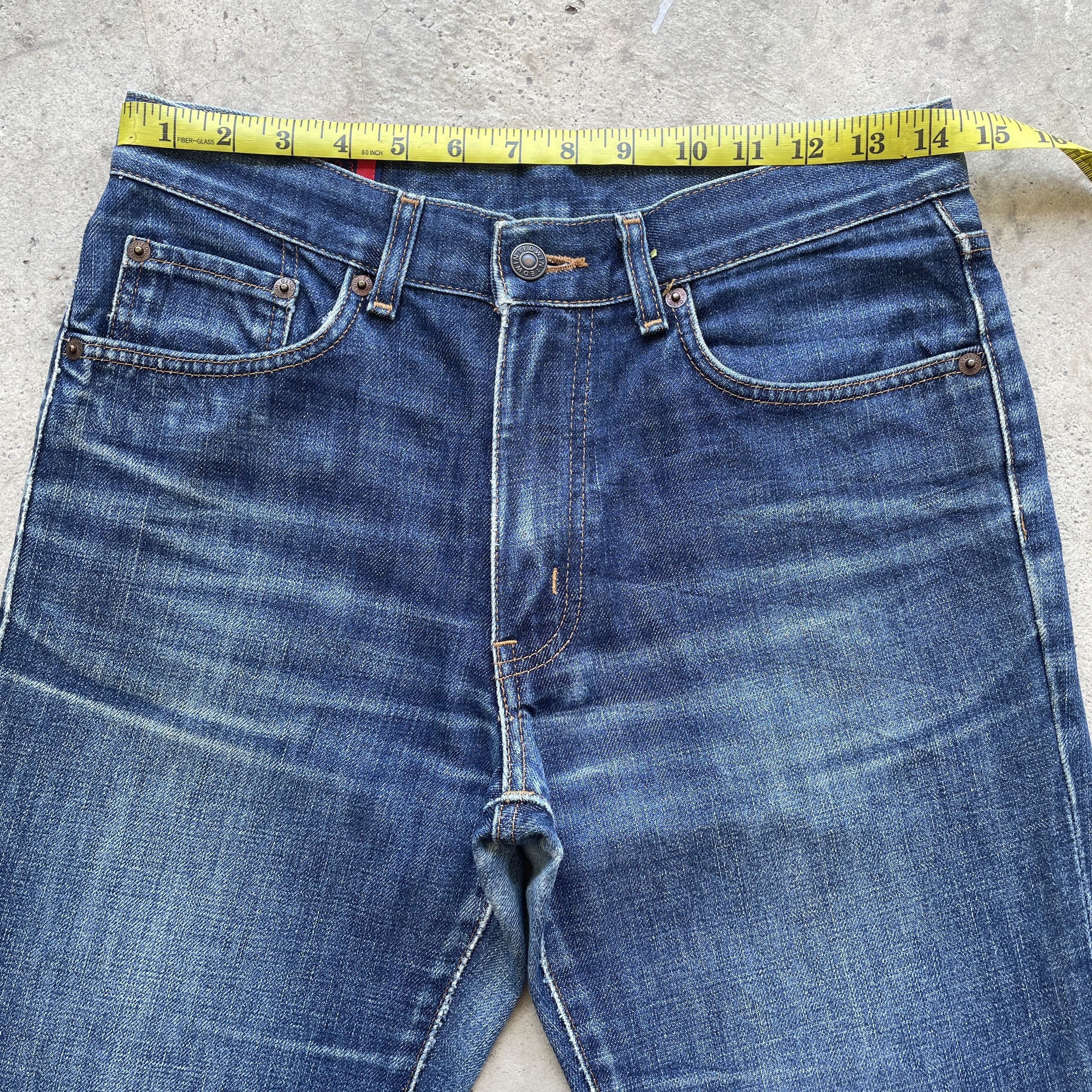 Japanese Brand VINTAGE EDWIN 503 FLARE DENIM FADED BOOTCUT PANTS JEANS W29 Size US 29 - 5 Thumbnail