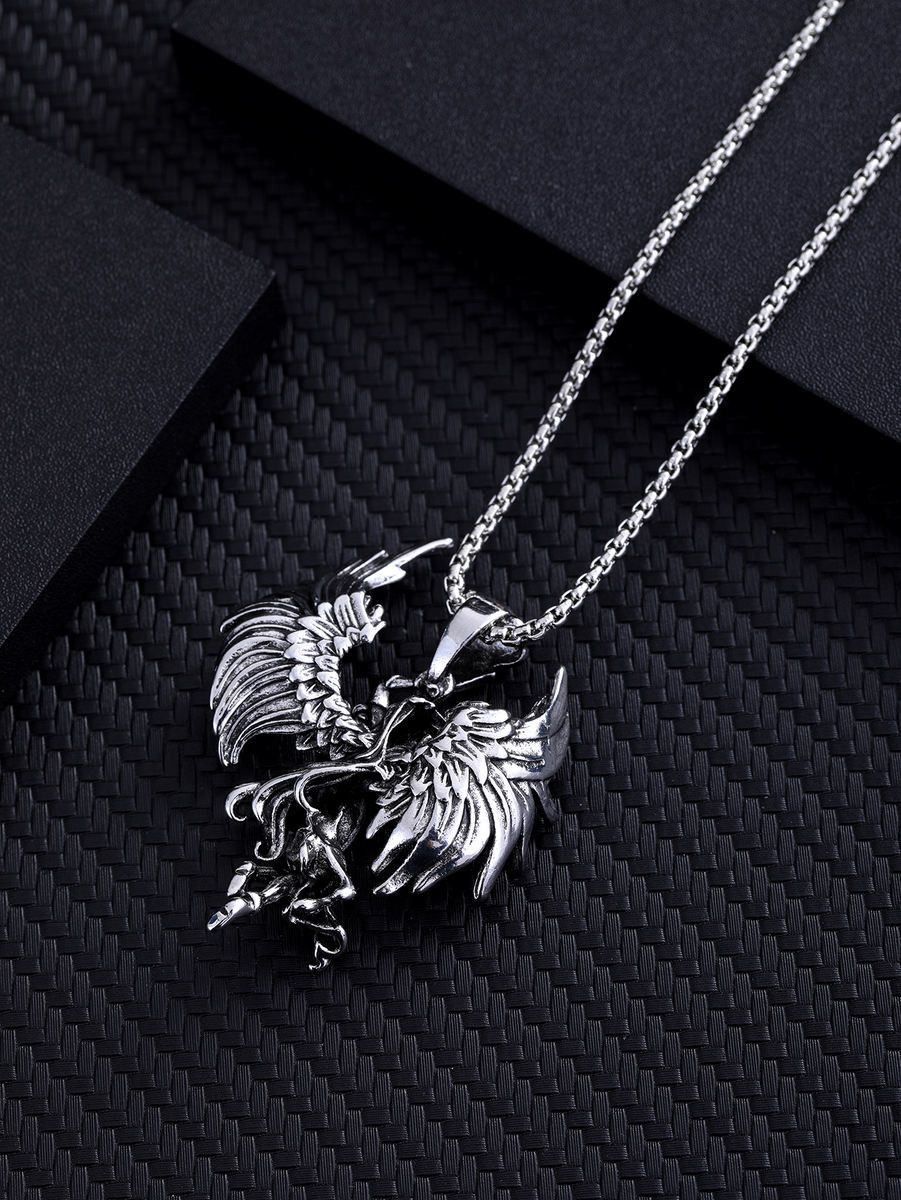 Vintage Gothic Angel Pendant Necklace Size ONE SIZE - 2 Thumbnail