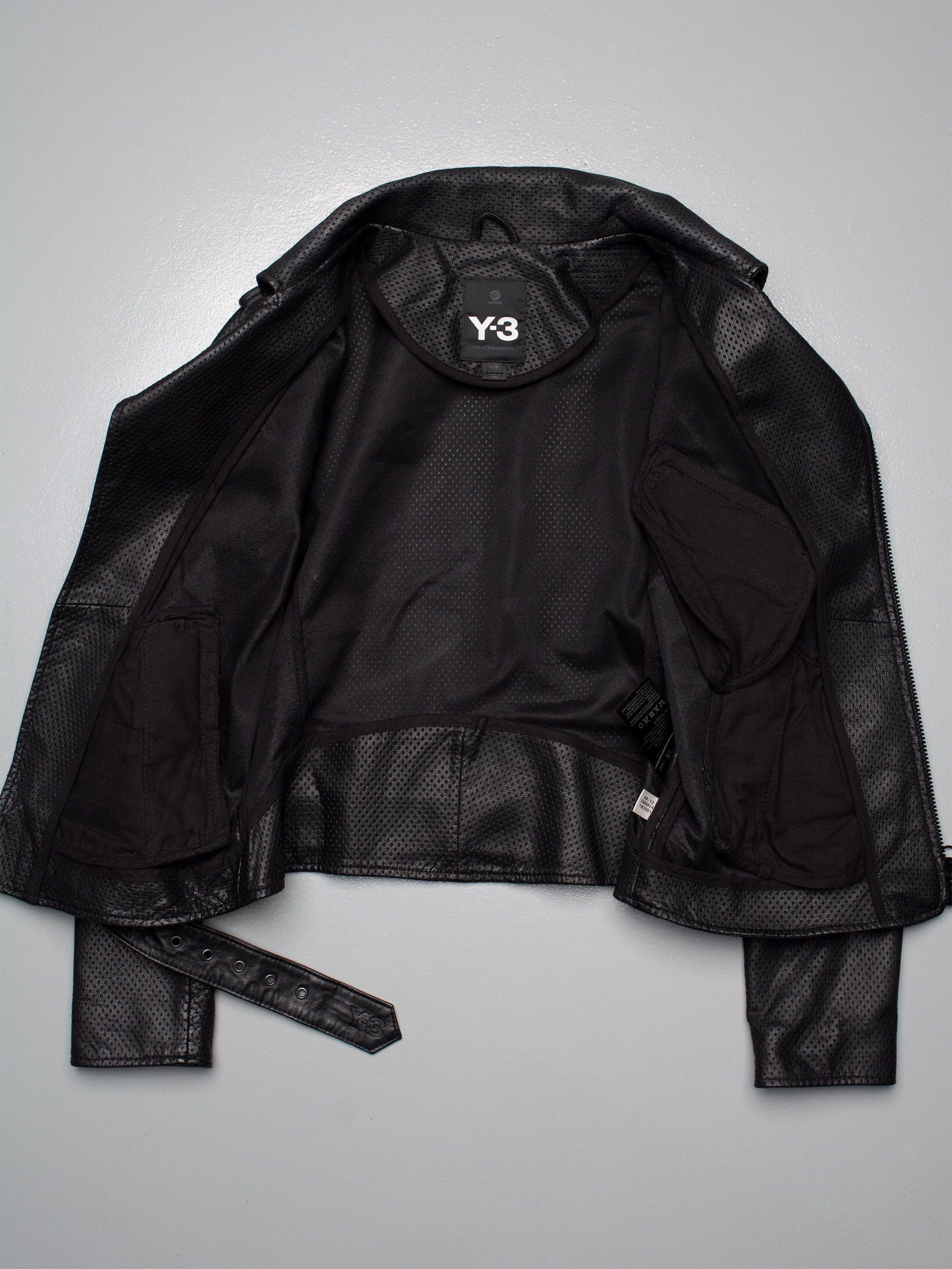Y-3 Y-3 - A/W 2013 - women's perforated leather biker jacket Size L / US 10 / IT 46 - 5 Thumbnail
