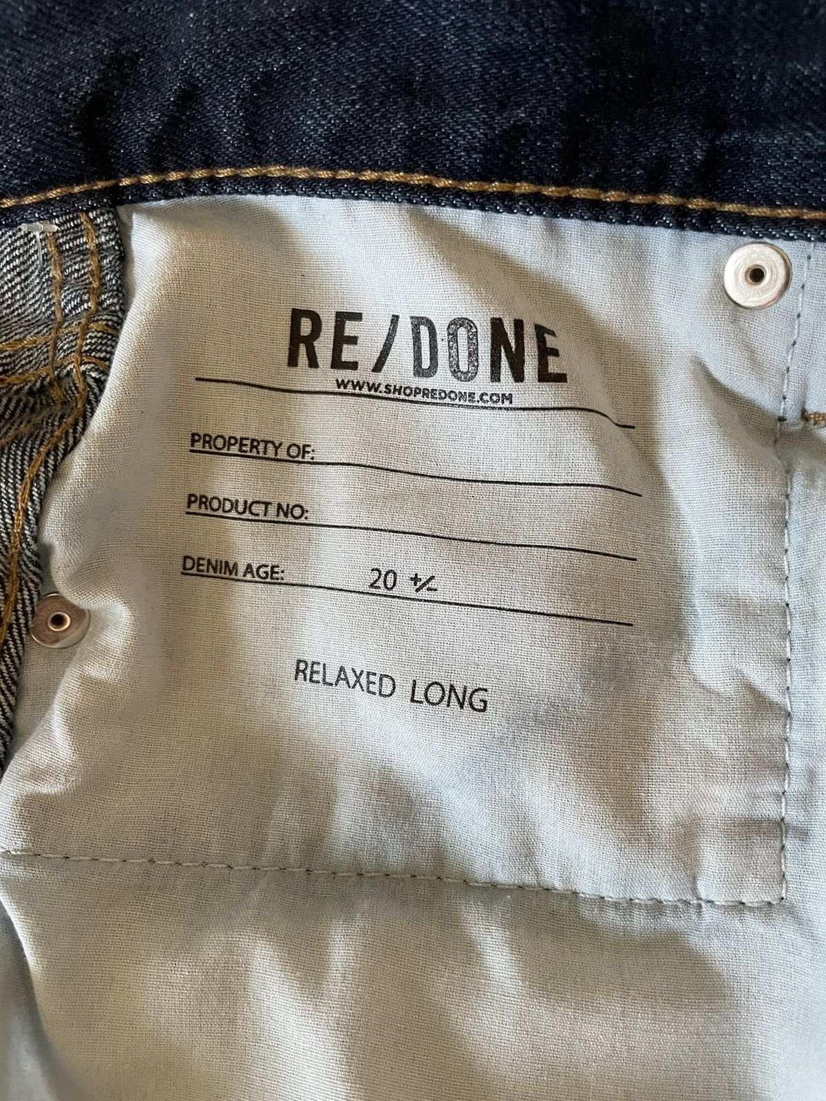 RE/DONE Relaxed Long Jean in Palermo Wash Size 27" / US 4 / IT 40 - 5 Thumbnail