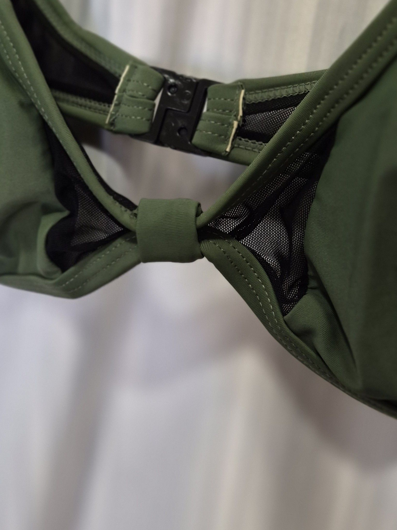 Other XL Olive Green & Black Padded Bikini Top - Unbranded Size XL / US 12-14 / IT 48-50 - 3 Thumbnail