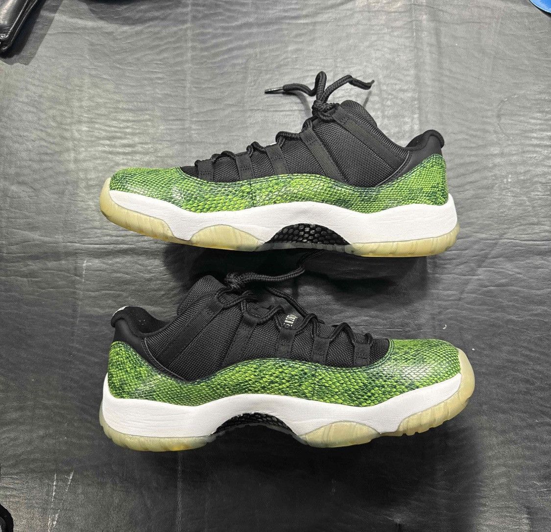 Jordan Brand Jordan 11 Low Snake Skin Green Size US 11.5 / EU 44-45 - 2 Thumbnail