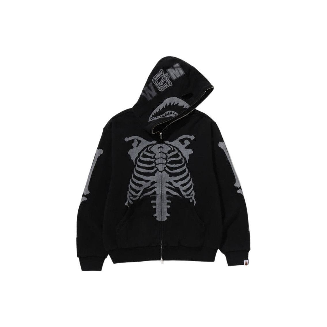Bape A Bathing Ape Skeleton Zip Hoodie Size M Size US M / EU 48-50 / 2 - 1 Thumbnail