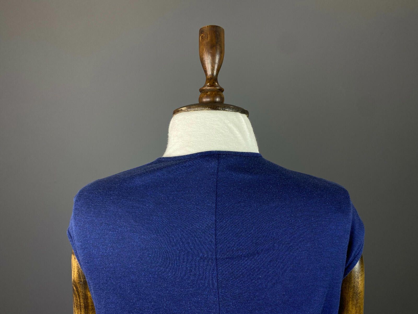 Helmut Lang Ladies HELMUT LANG Designer Blue Silk Blouse Shirt Size M / US 6-8 / IT 42-44 - 5 Thumbnail