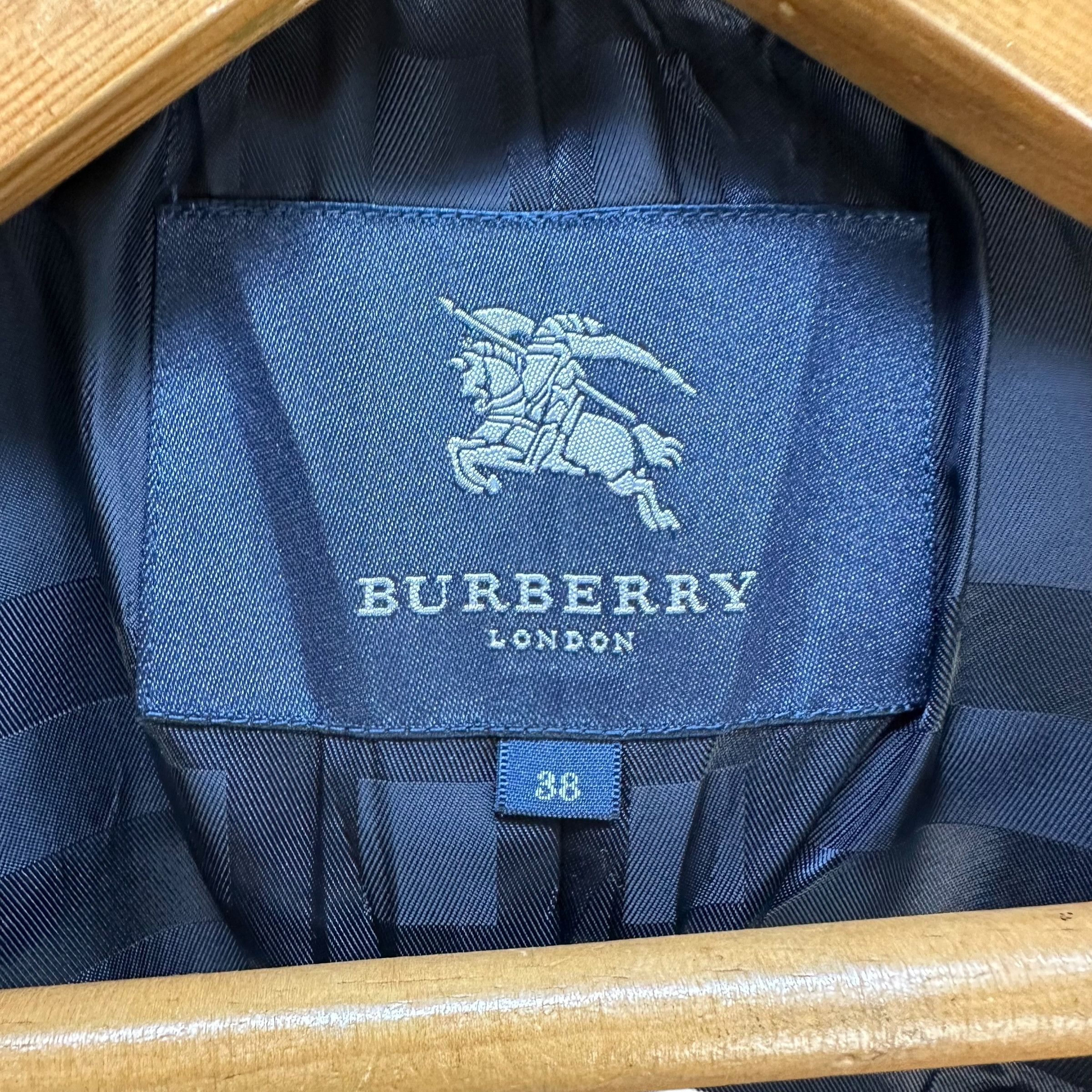 Burberry BURBERRY LONDON Wool Belted Coat Jacket #A69-1666 Size S / US 4 / IT 40 - 12 Thumbnail