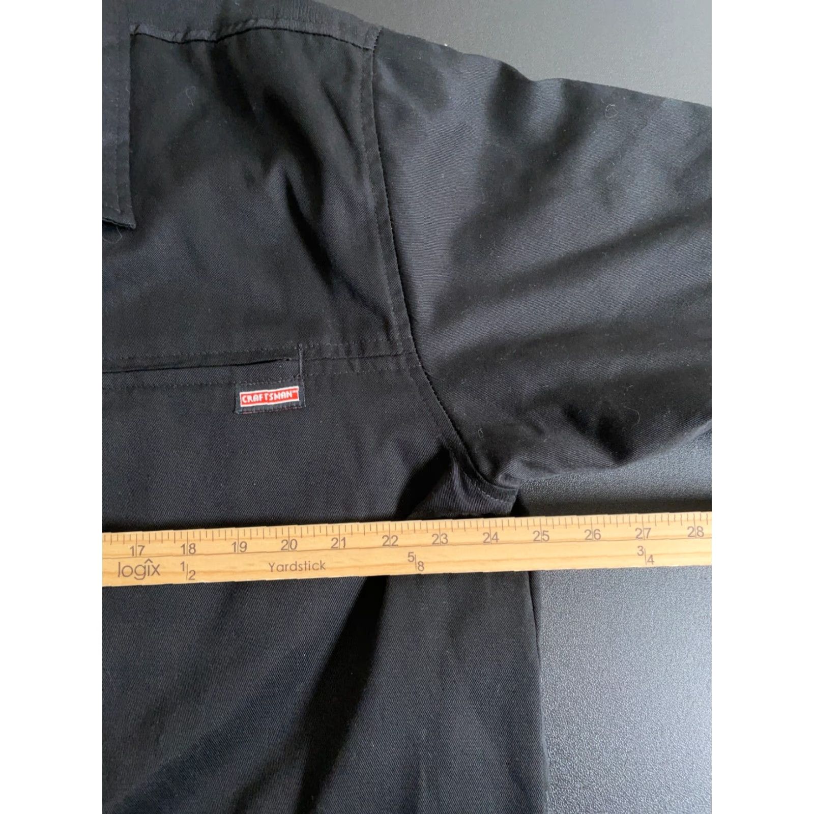 Vintage Craftsman Jacket Adult Large Black Cotton Blend Quilted Lined Zip Up Workwear Size US L / EU 52-54 / 3 - 5 Thumbnail
