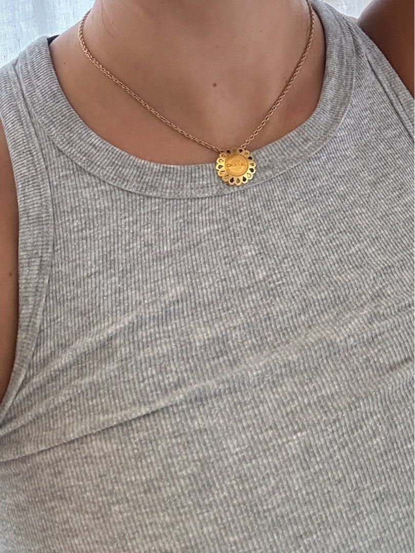 Chanel × Vintage Fall Winter 1999 Chanel Rhinestone Flower Necklace Size ONE SIZE - 5 Thumbnail