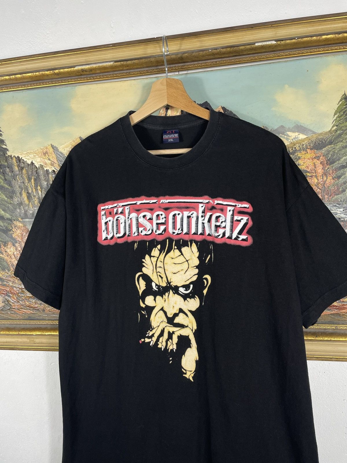 Band Tees × Vintage Vintage Retro Y2k 00s Bohse Onkelz T-shirt Tee Rock Metal Size US XXL / EU 58 / 5 - 4 Thumbnail