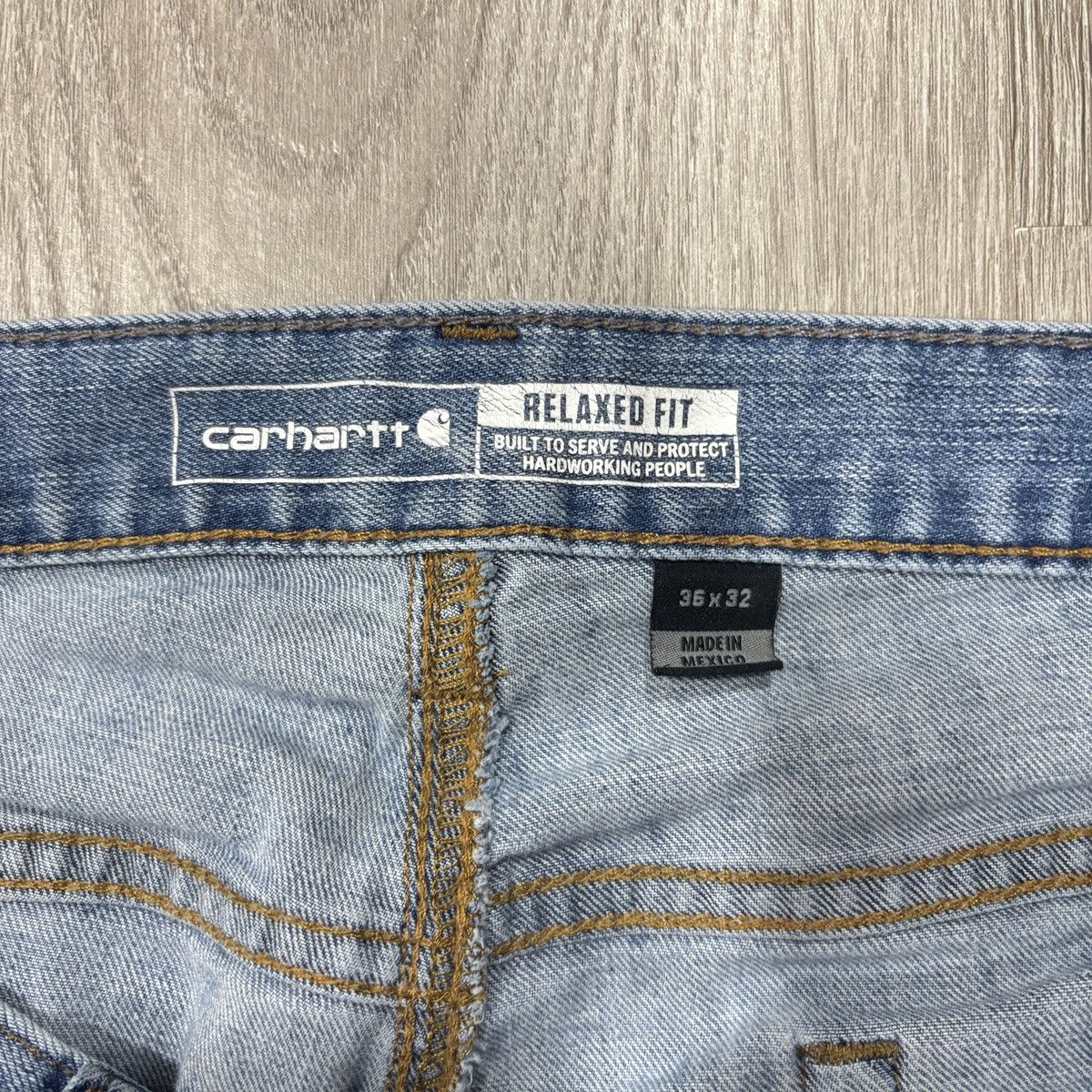 Carhartt Carhartt Relaxed Fit Jeans Mens 36x32 Blue Rugged Flex Size US 36 / EU 52 - 4 Thumbnail