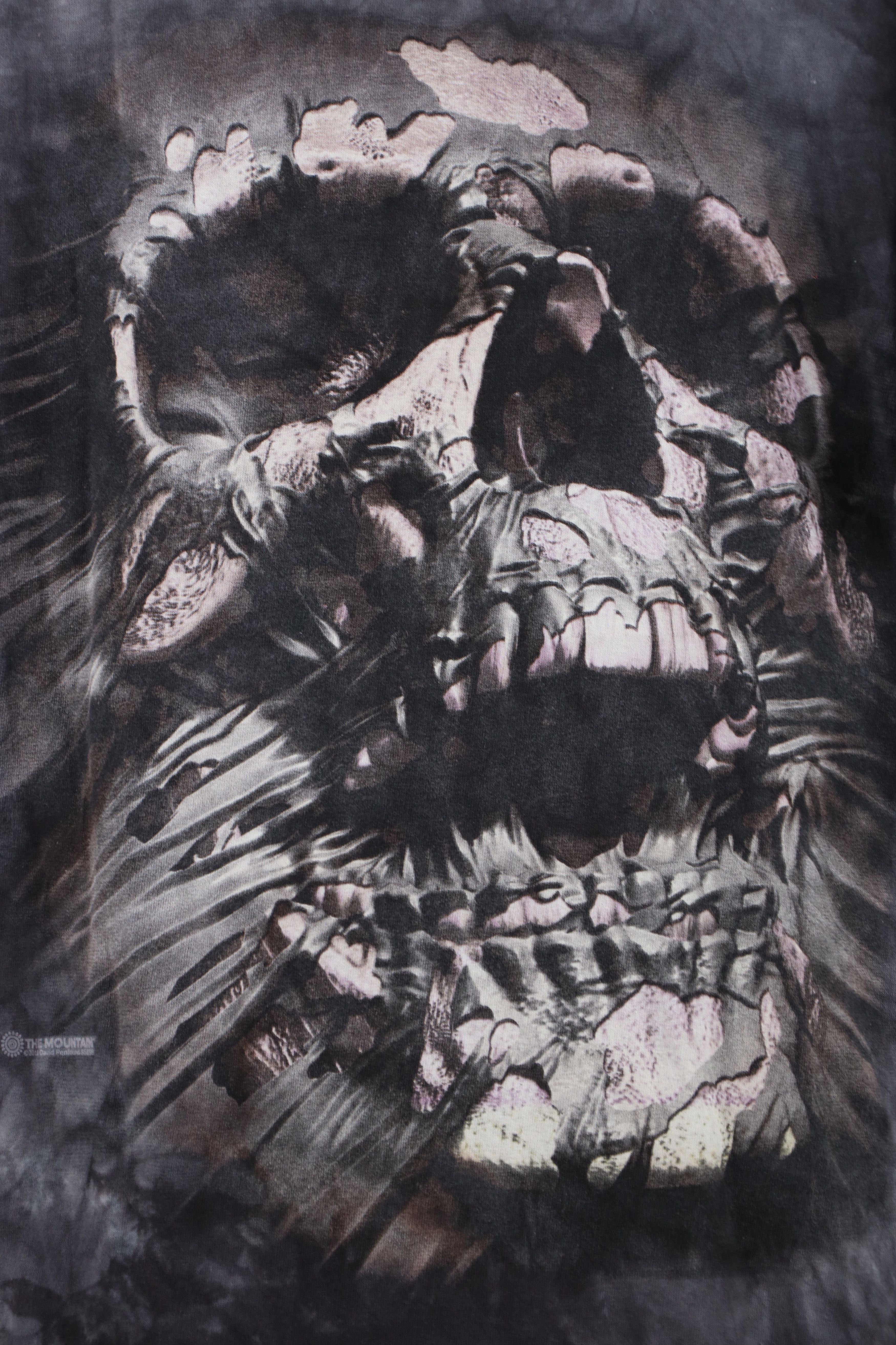 Vintage Y2K Streetwear Acid Wash Mummy Skeleton Short Sleeve T-Shirt Size US L / EU 52-54 / 3 - 4 Thumbnail