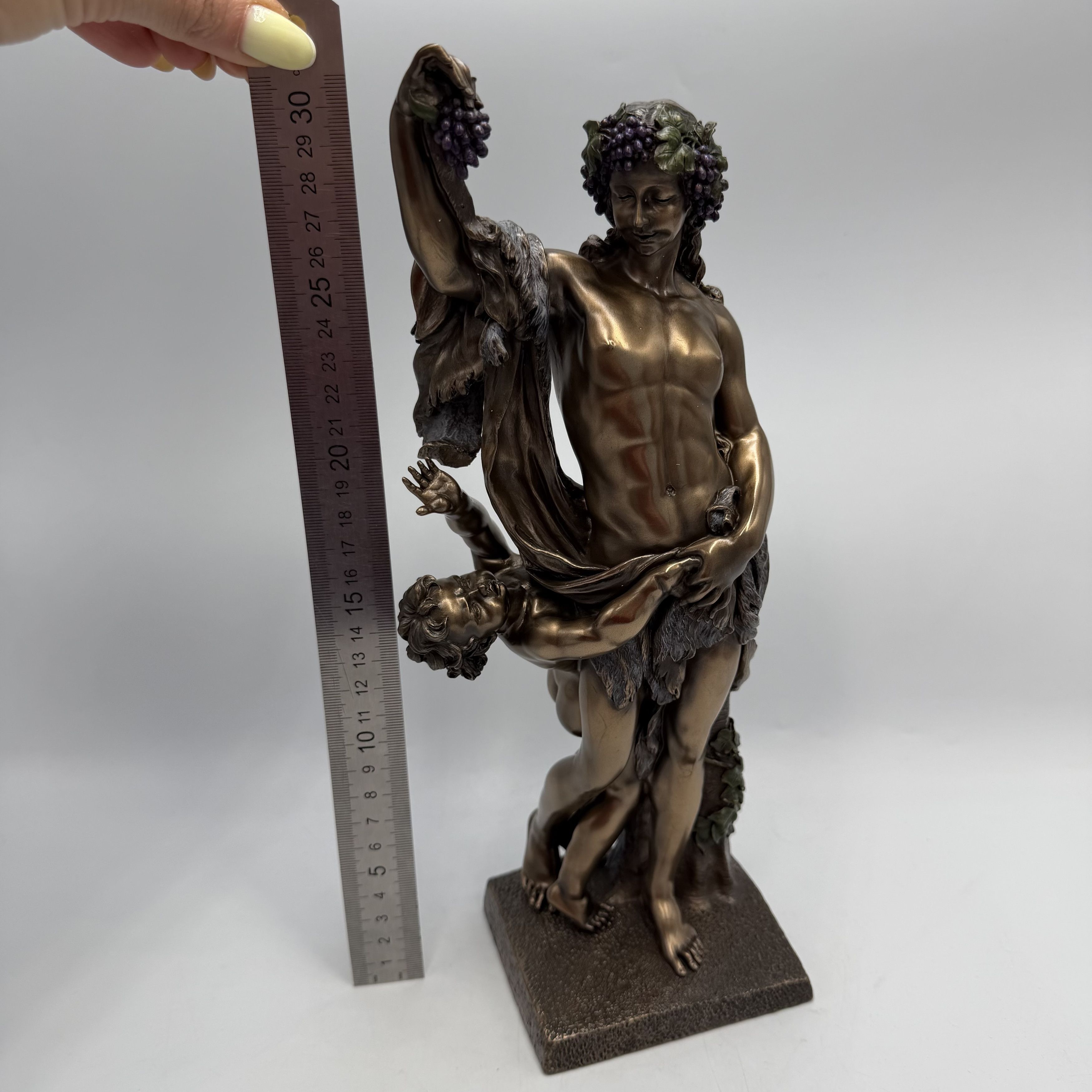 Other Bacchus Dionysus Statue Bronze Finish Greek God Figurine Size ONE SIZE - 9 Thumbnail