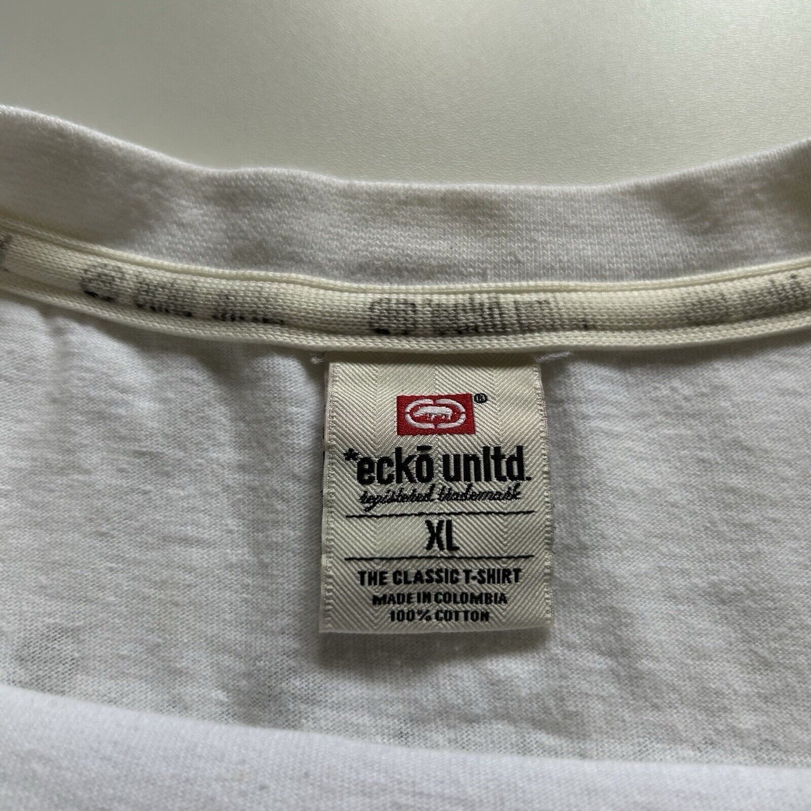 Ecko Unltd. × Vintage Vintage Y2K Ecko Unlimited Puzzle T Shirt XL White Rare Size US XL / EU 56 / 4 - 9 Thumbnail