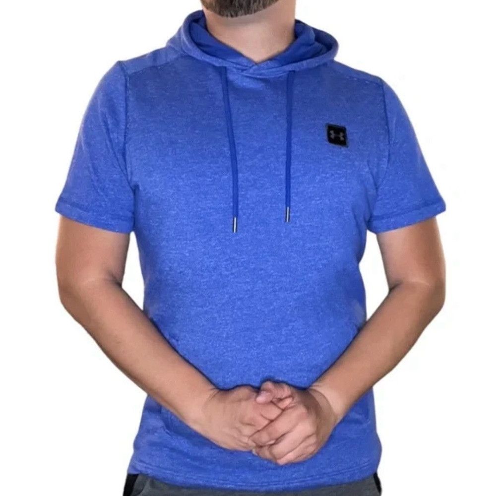 Under Armour Under Armour Men's Cobalt Blue Short Sleeve Hoodie Athleisu Size US XL / EU 56 / 4 - 1 Thumbnail