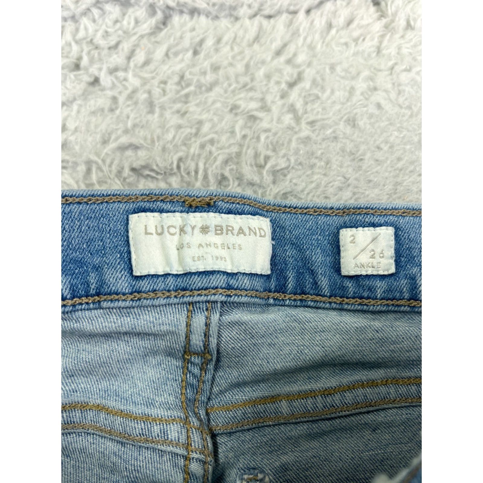 Denime Vintage Black Women's Skinny Jeans 2 Blue Denim Ankle Zip 90s Taper Raw Hem Size 26" / US 2 / IT 38 - 3 Thumbnail