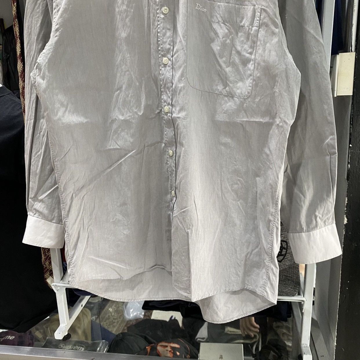 Christian Dior Monsieur Vintage Christian Dior Monsieur Striped Winchester Shirt Size US L / EU 52-54 / 3 - 4 Thumbnail