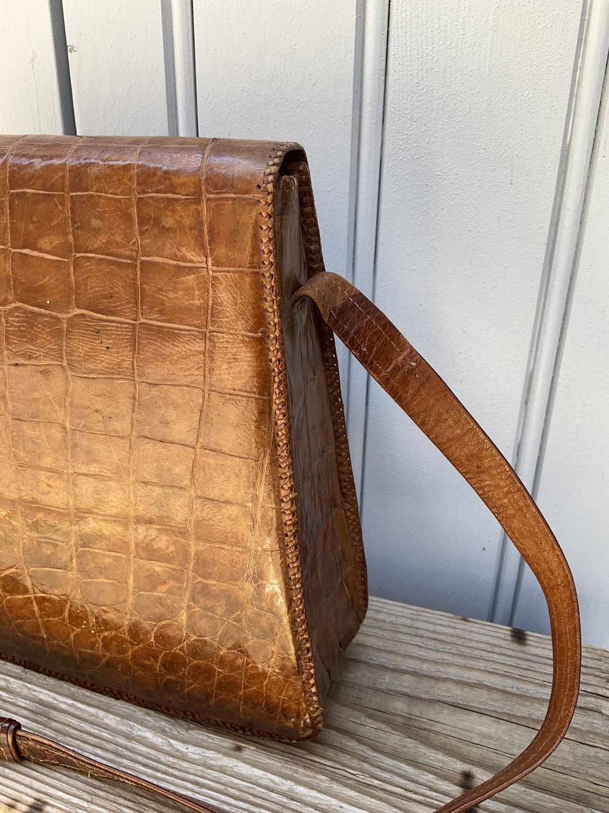 Vintage Vintage crocodile leather bag Size ONE SIZE - 2 Thumbnail
