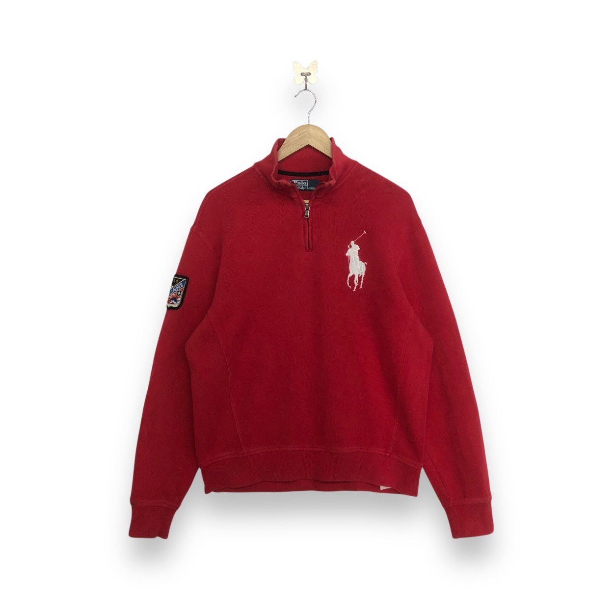 Polo Ralph Lauren Polo Ralph Lauren Big Pony Half Zipper Sweatshirt Size US M / EU 48-50 / 2 - 2 Thumbnail