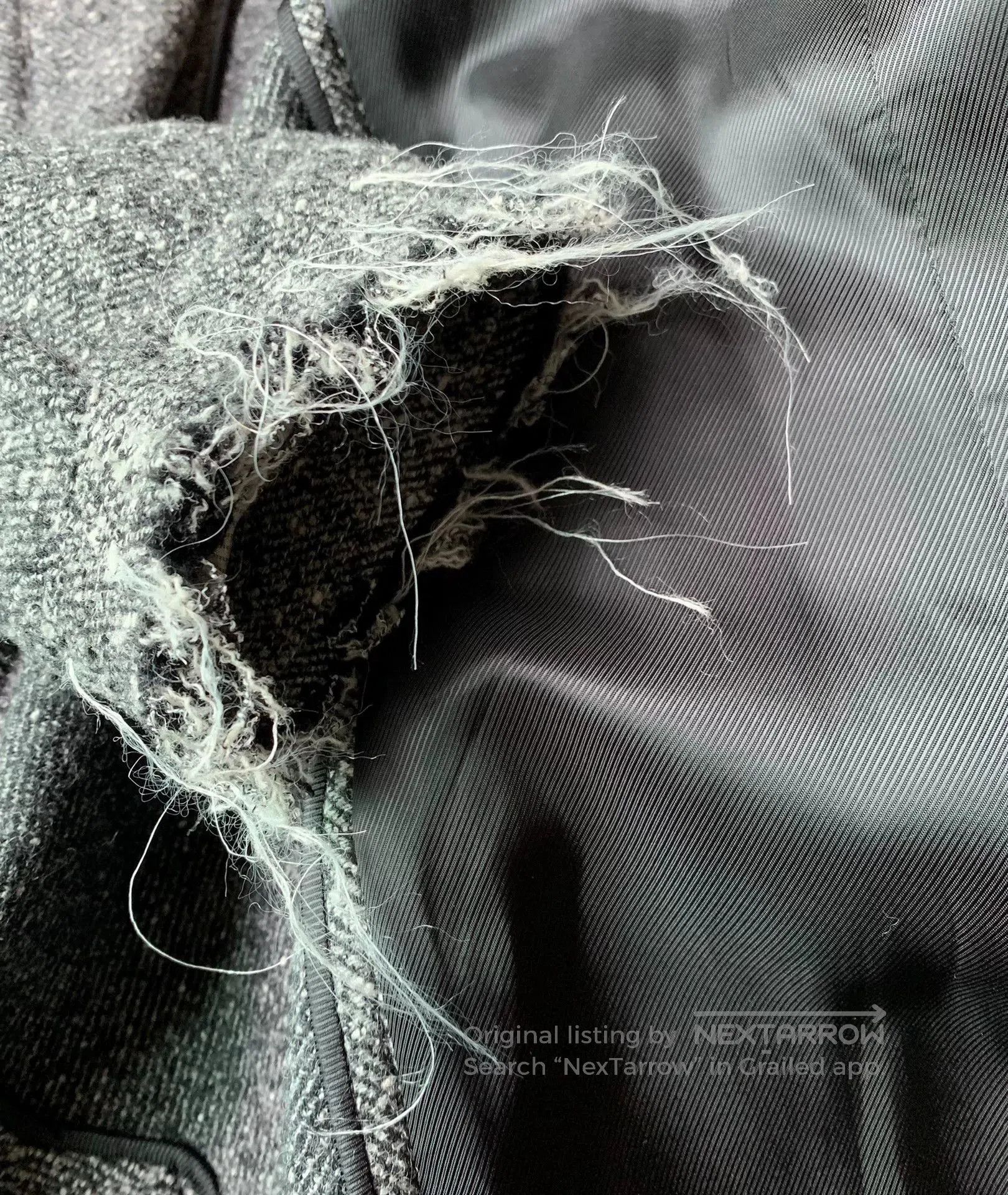 Helmut Lang Helmut Lang Wool Distressed Trench Coat. Size US S / EU 44-46 / 1 - 7 Thumbnail