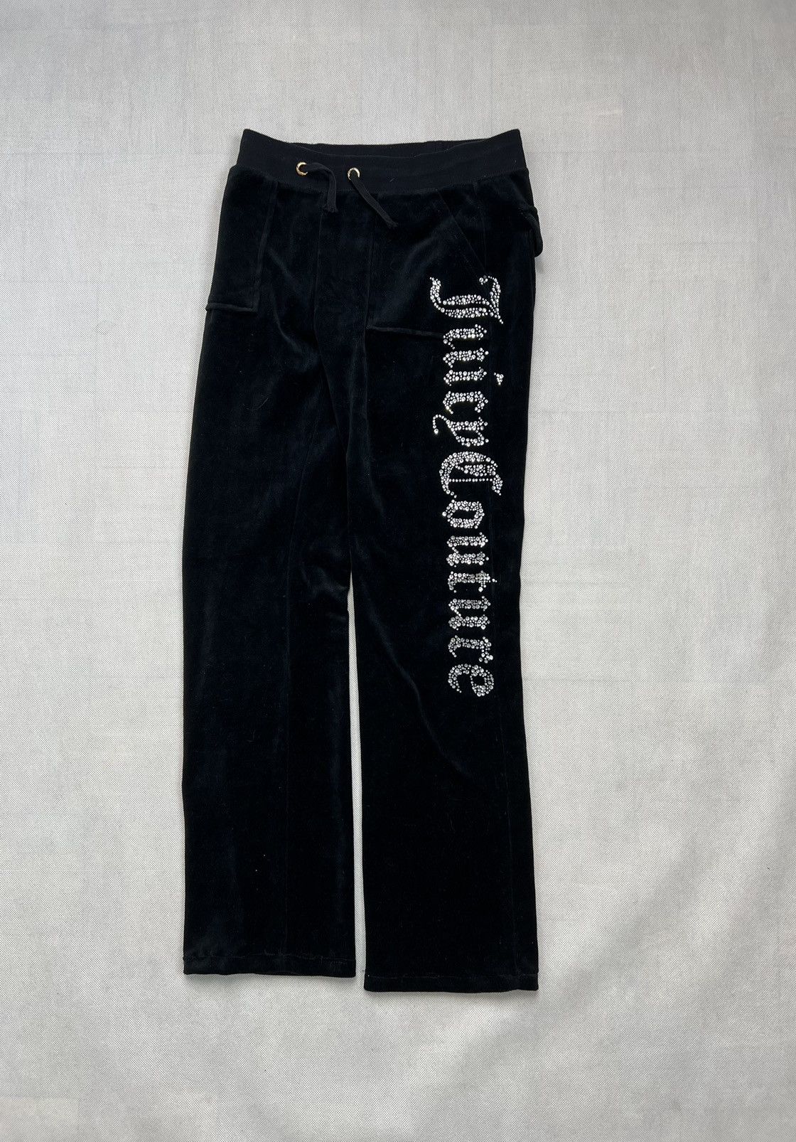 Juicy Couture Velvet Pants Juicy Couture Black Label Diamond Logo Size 25" / US 0 / IT 36 - 1 Thumbnail