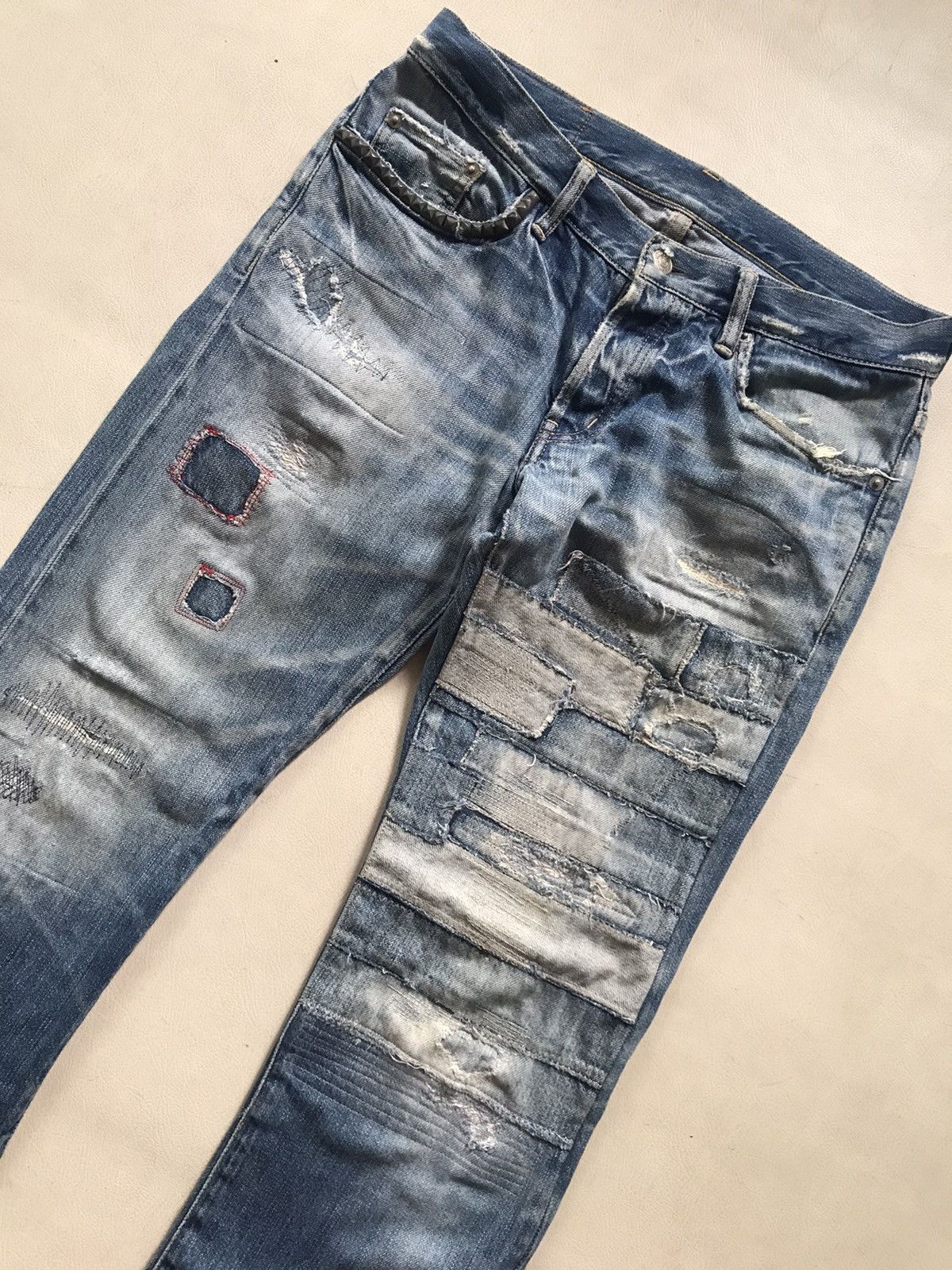 Hysteric Glamour Distressed Denim | Grailed