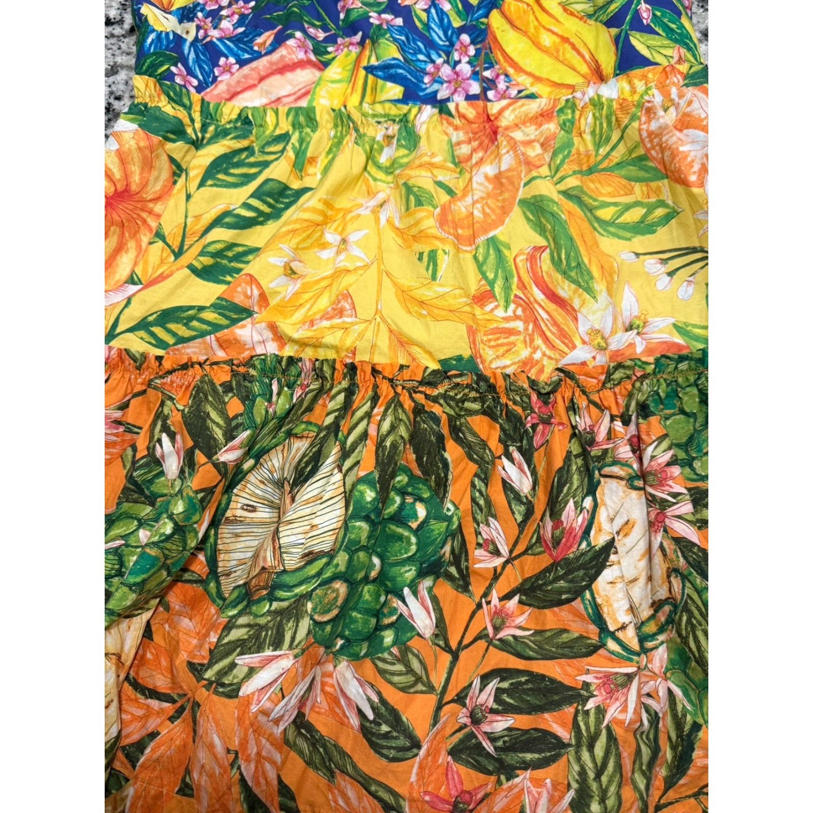 Farm Rio Farm Rio Caipirinha Mini Dress 100% Cotton Sleeveless Floral Printed Multi Day/Night Casual Womens M Size M / US 6-8 / IT 42-44 - 4 Thumbnail