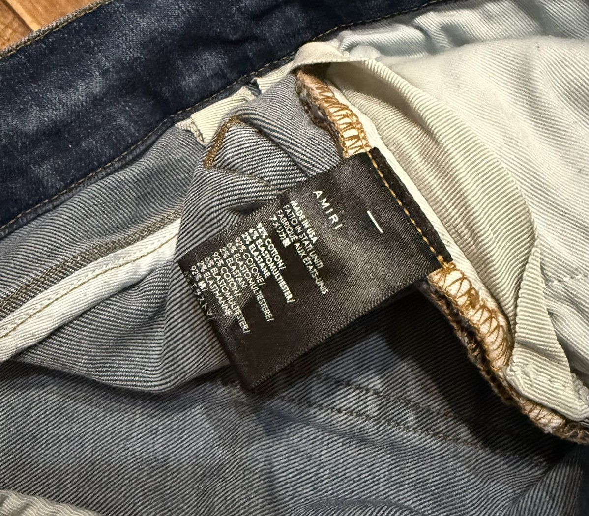 Amiri Amiri Blue Ripped Jeans Denim Pants Size US 32 / EU 48 - 10 Thumbnail