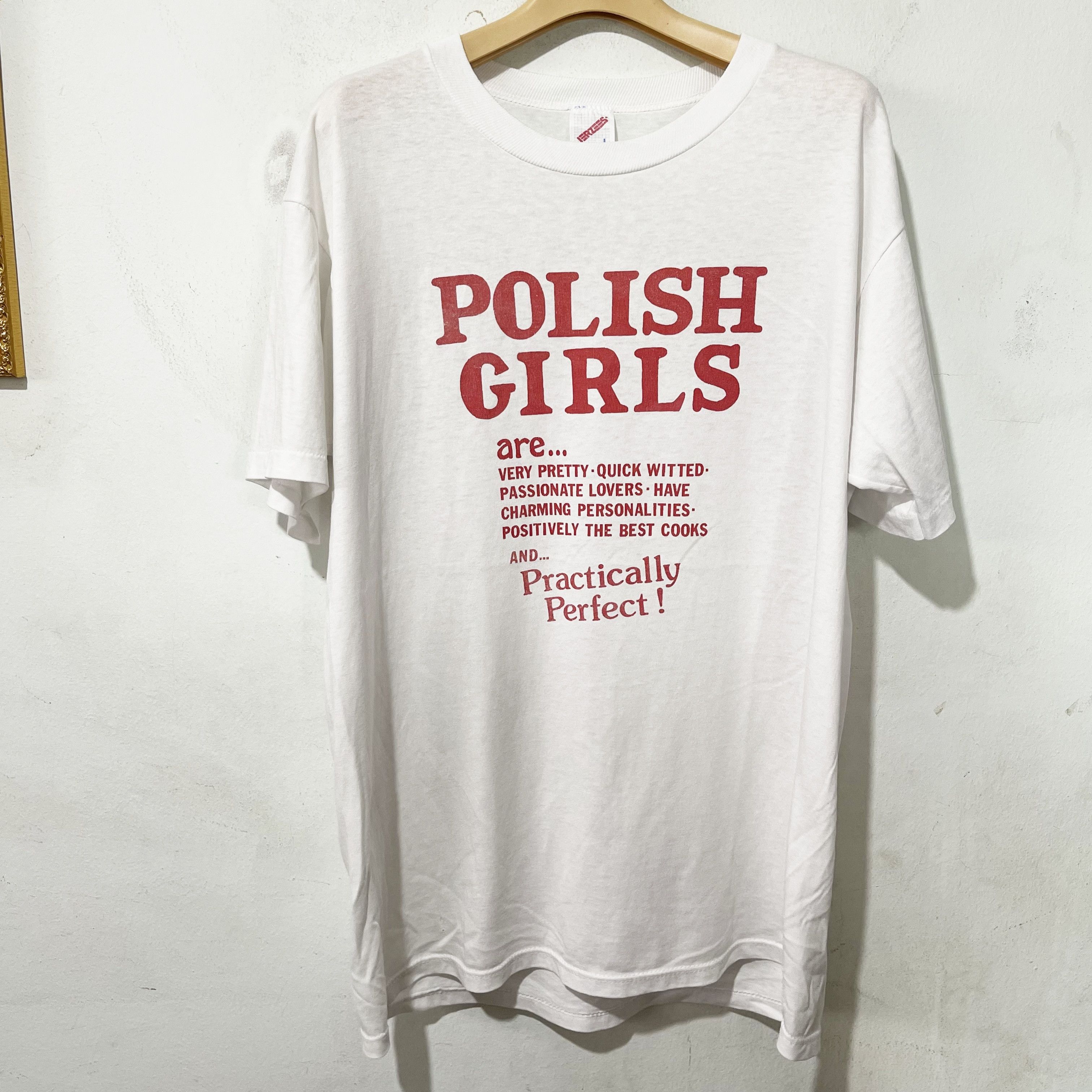 Vintage Vintage 80s Polish Girls “Practically Perfect” T-Shirt Size US L / EU 52-54 / 3 - 1 Thumbnail