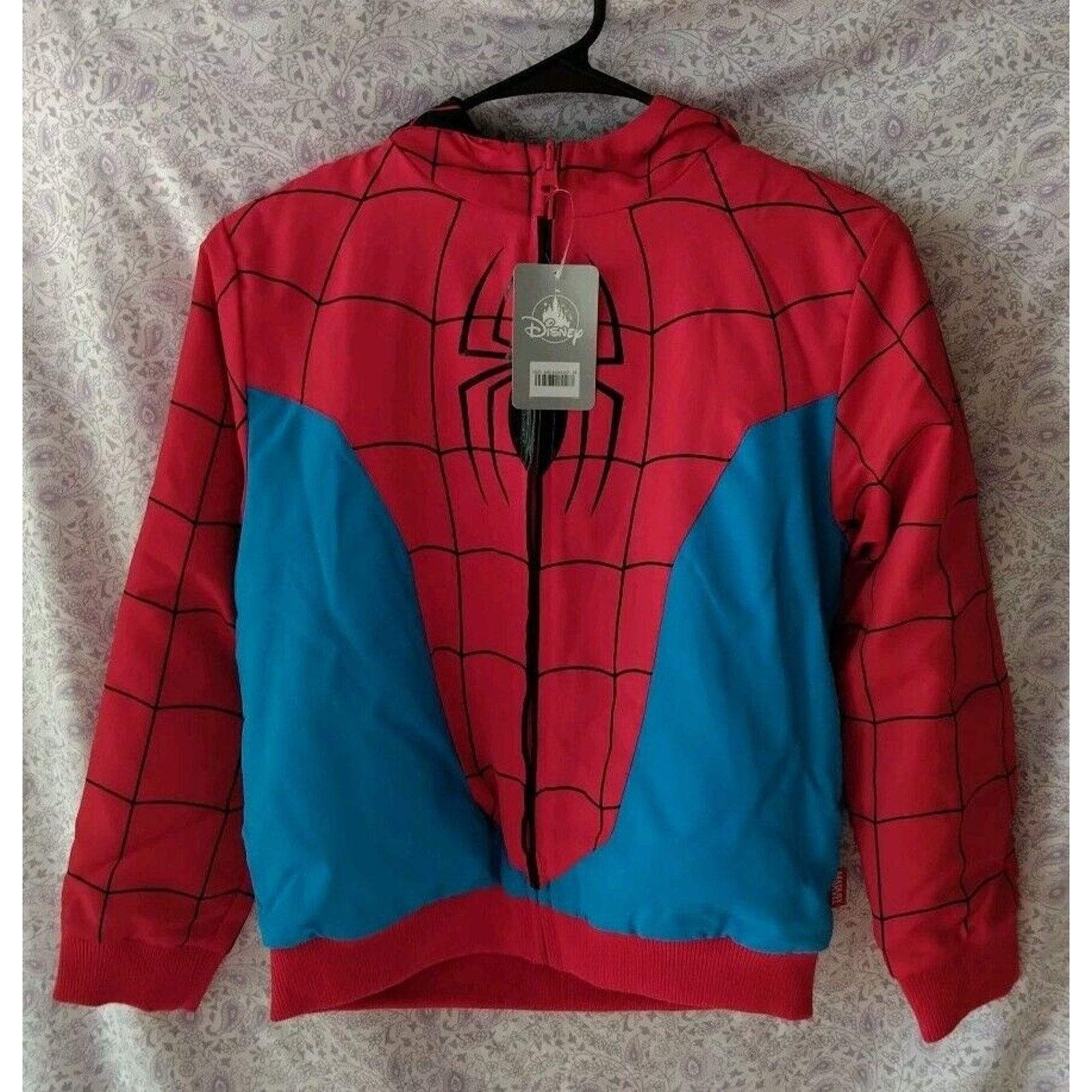 Disney NWT !! Disney/Marvel Spider-Man Reversible Jacket Boy's 7/8 Size US XS / EU 42 / 0 - 2 Thumbnail