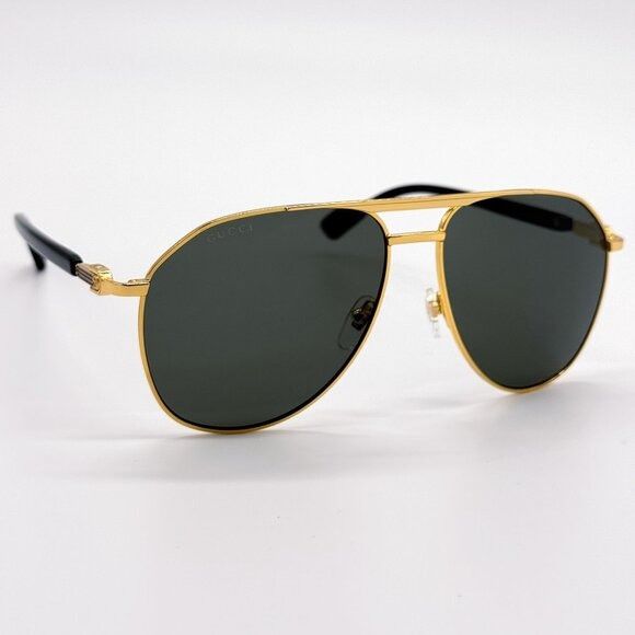 Gucci NEW GUCCI SUNGLASSES GG1220S 001 BLACK/GOLD UNISEX EYEWEAR Size ONE SIZE - 5 Thumbnail