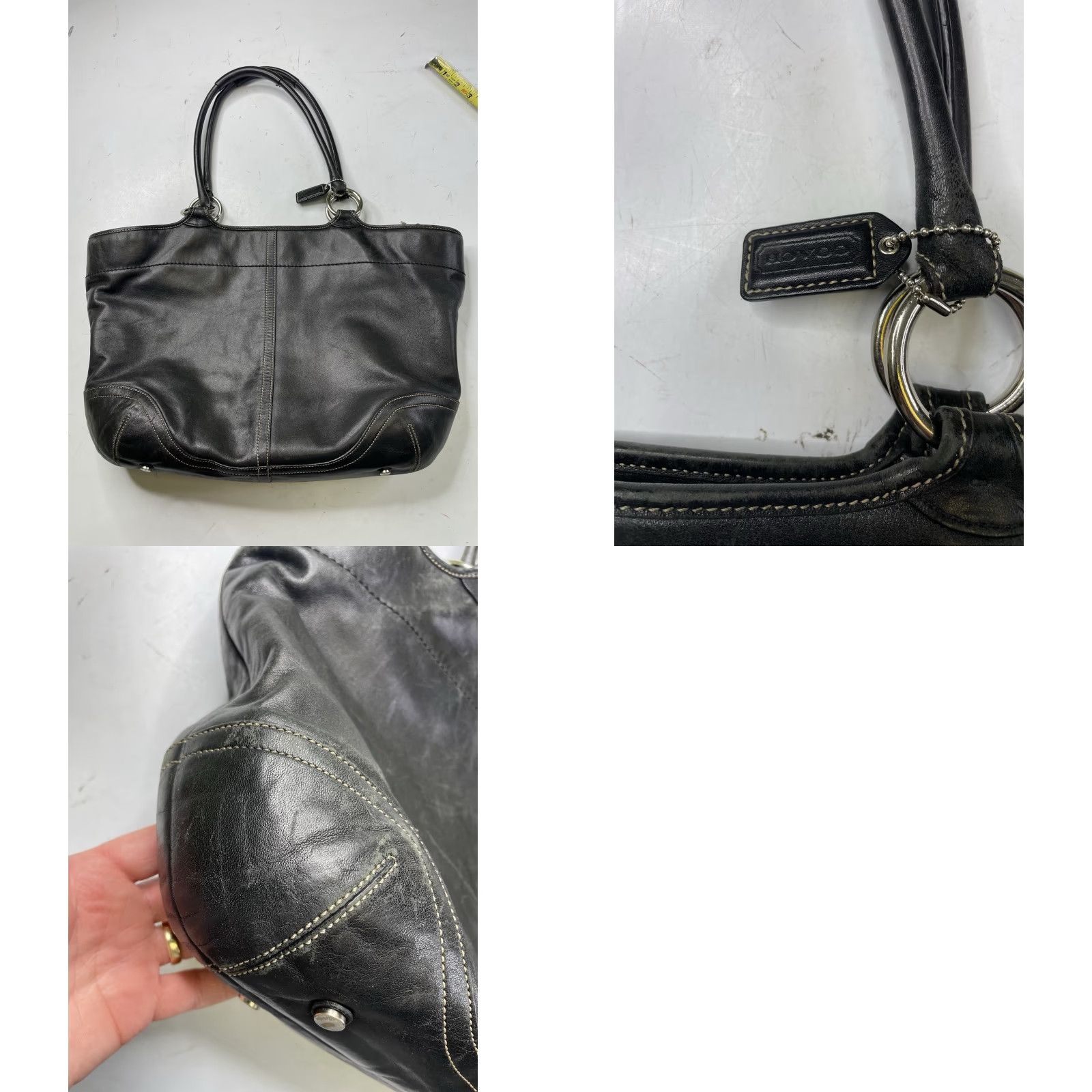 Coach **VINTAGE COACH 2005 SOHO BLACK LEATHER LARGE SHOULDER TOTE BAG** User: VINTAGE COACH 2005 SOHO BLACK LEATHER LARGE SHOULDER TOTE BAG Size ONE SIZE - 10 Thumbnail