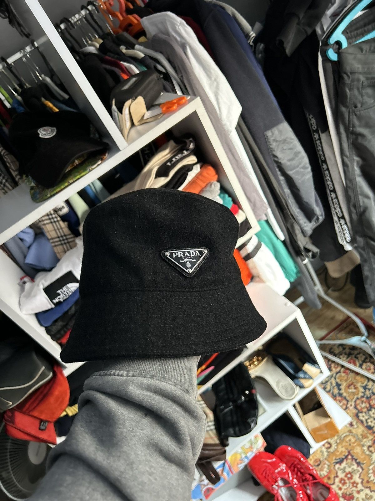 Prada Prada Re-Nylon bucket hat wool Size 30 - 3 Thumbnail