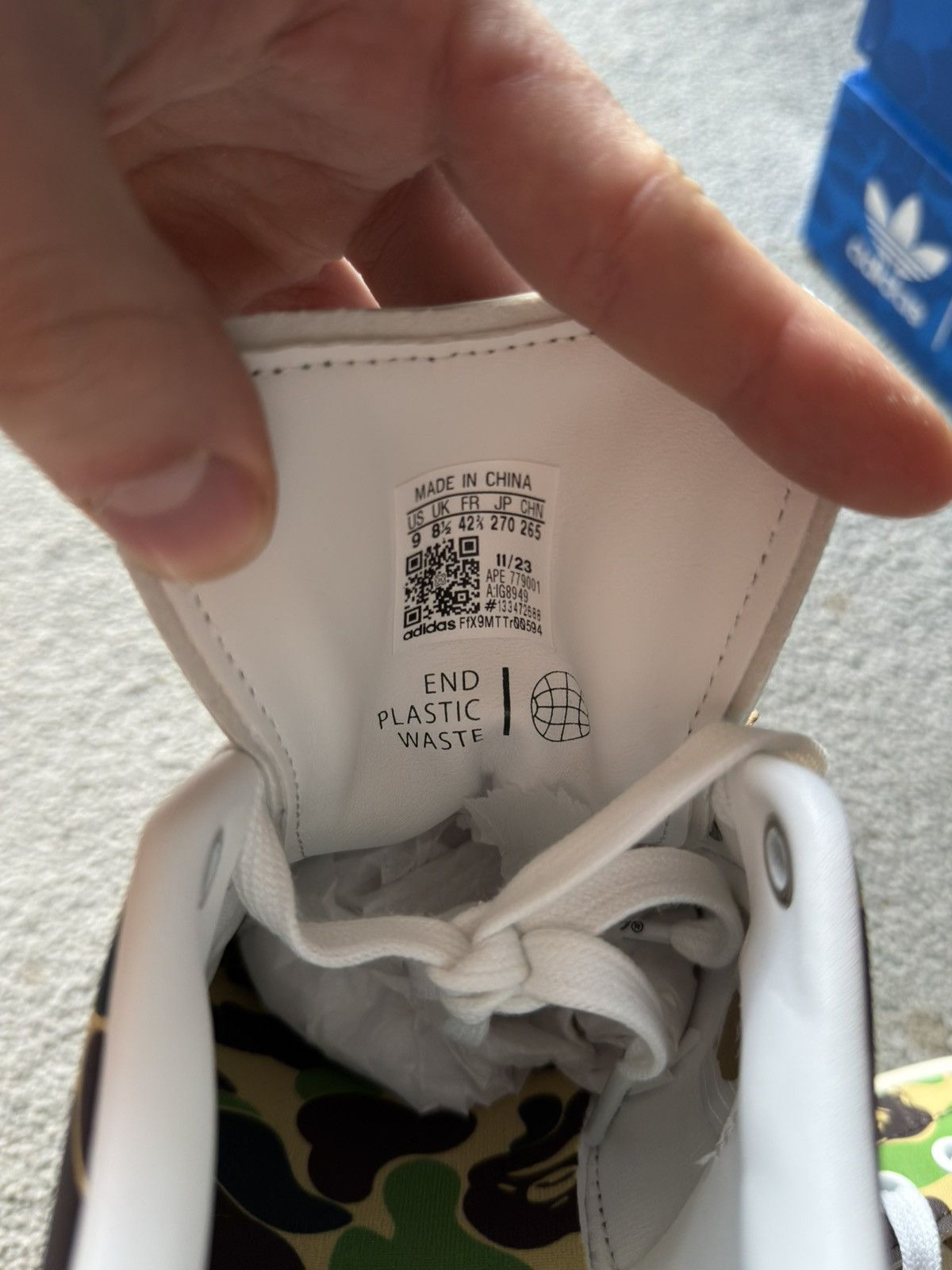 Adidas × Bape Adidas x Bape Stan Smith Camo Size US 9 / EU 42 - 8 Thumbnail