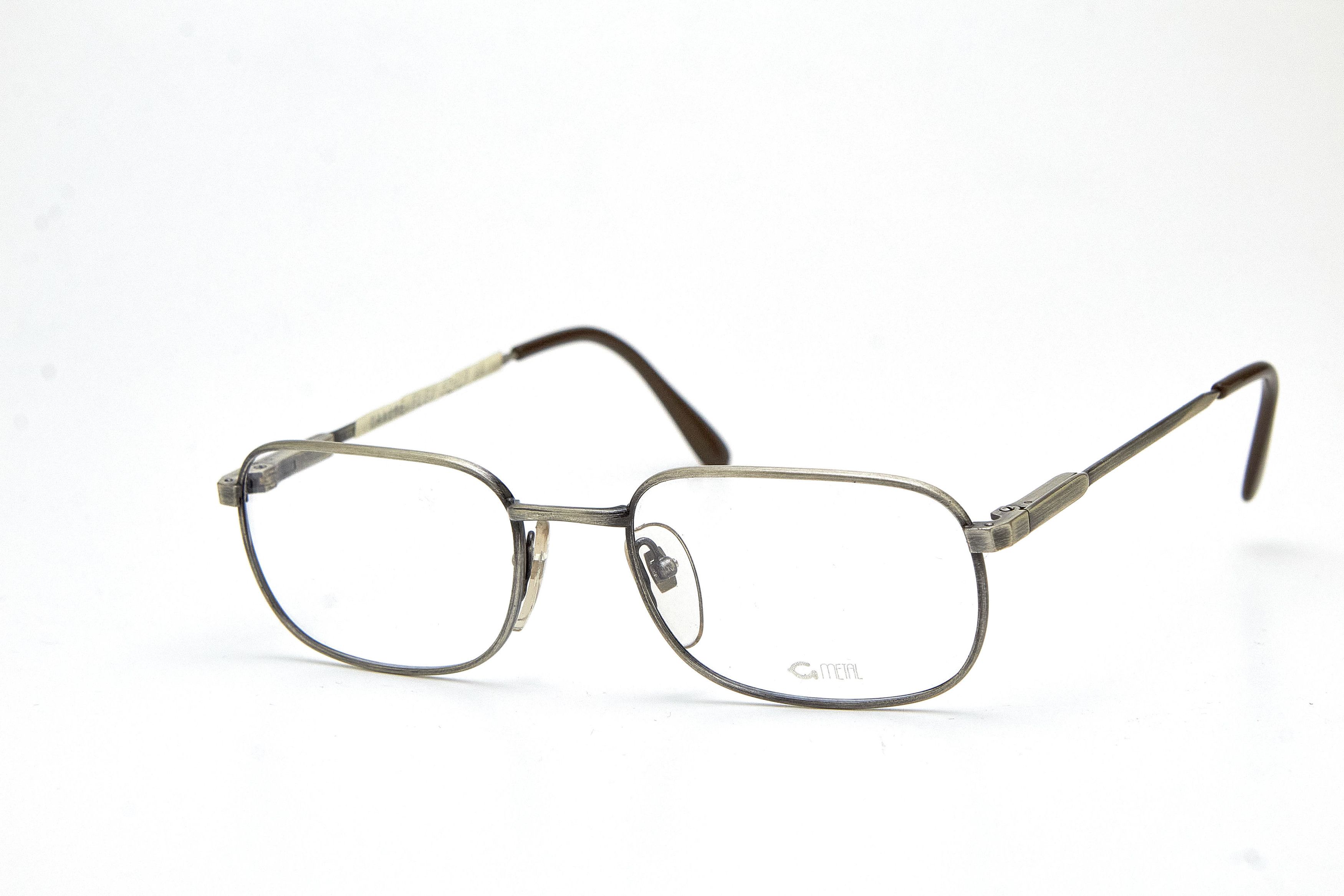 Vintage Old Money GRASSET Brushed Silver Rectangular Quiet Lux Specs Size ONE SIZE - 1 Thumbnail