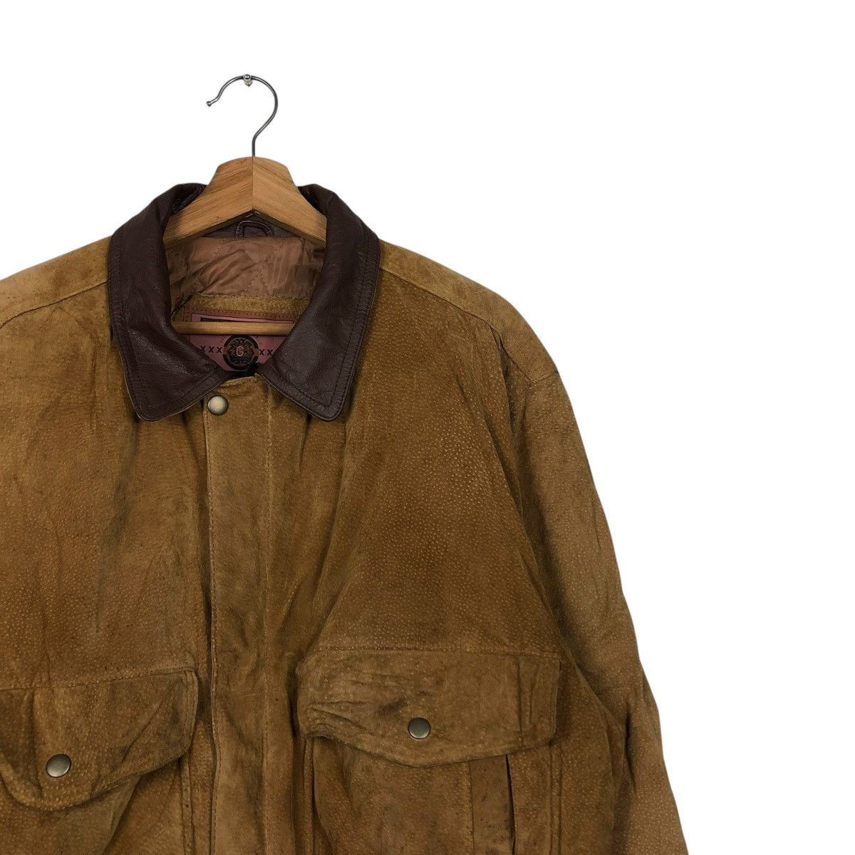 Japanese Brand 🔥VINTAGE BOMBER LEATHER JACKET GELEONE BASIC ISSEY MIYAKE Size US L / EU 52-54 / 3 - 8 Thumbnail