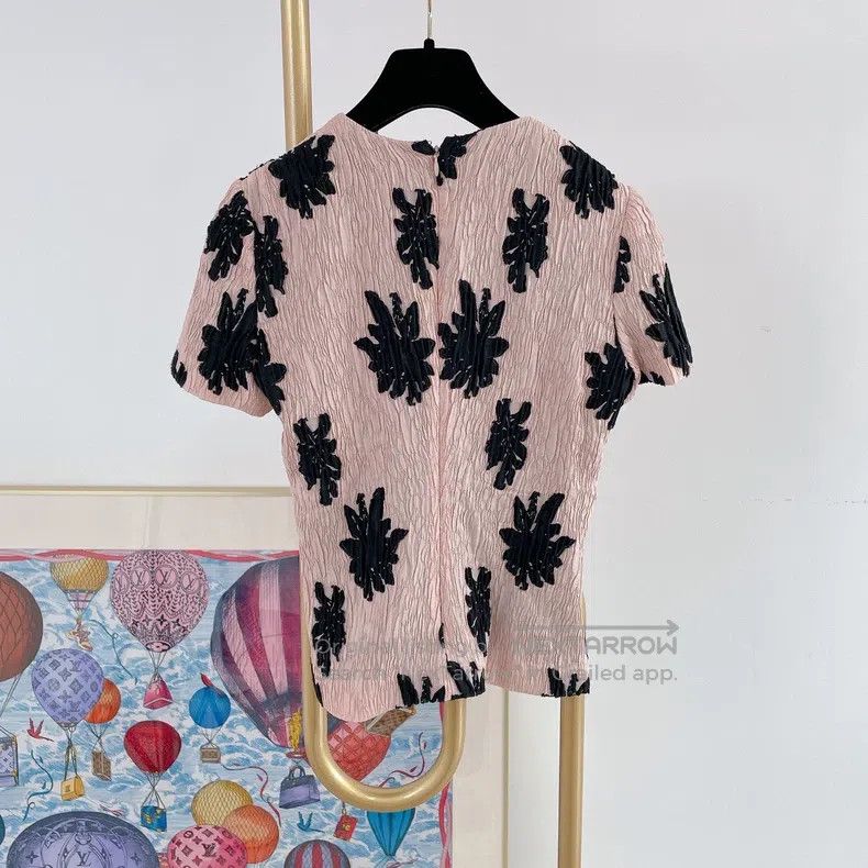 Balenciaga Balenciaga Pink Floral Top Size XS / US 0-2 / IT 36-38 - 2 Thumbnail
